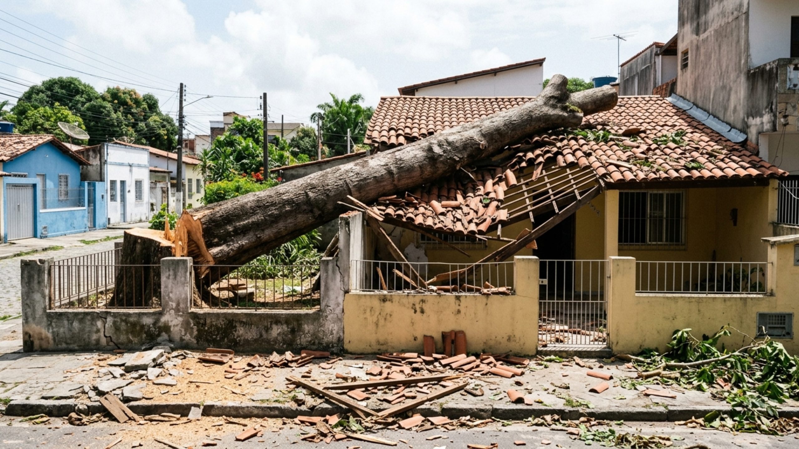 Morador corta árvore do quintal, mas queda causa R$ 85 mil em prejuízos ao vizinho e caso vai parar na Justiça