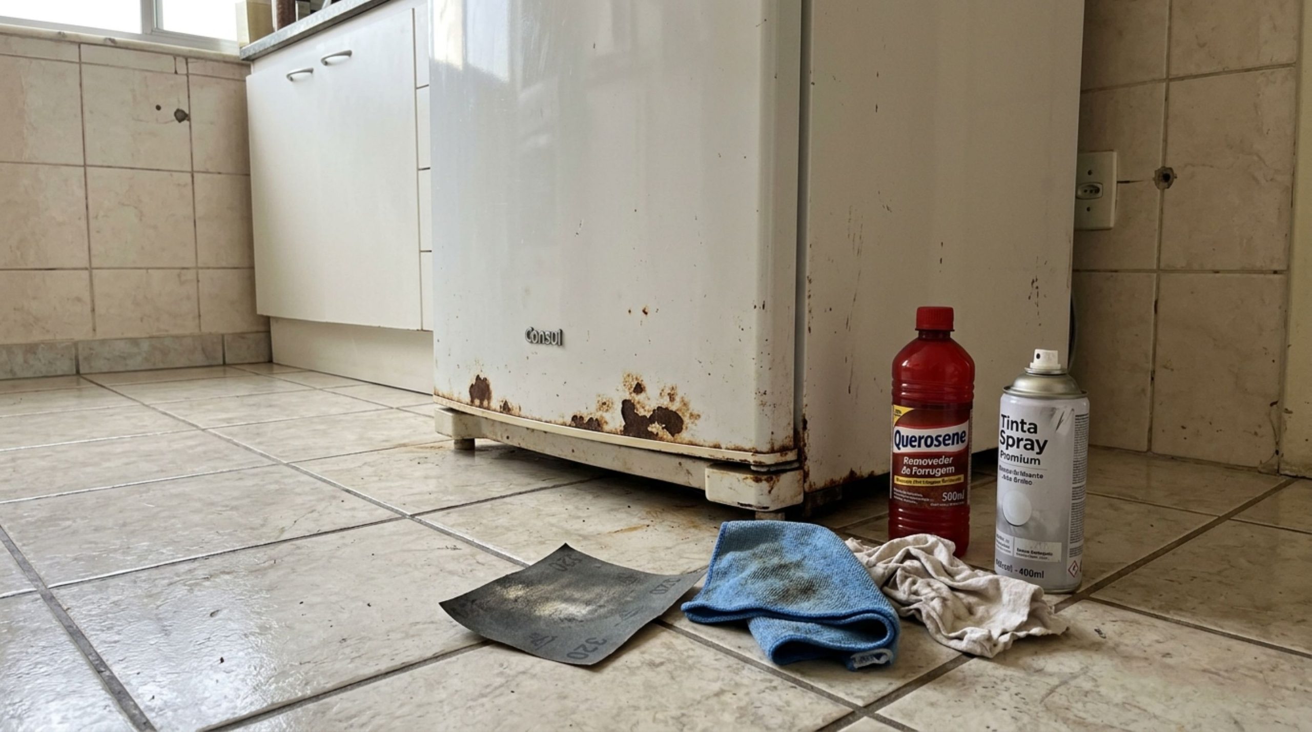 como restaurar geladeira enferrujada em casa sem pintar tudo e sem gastar com troca imediata