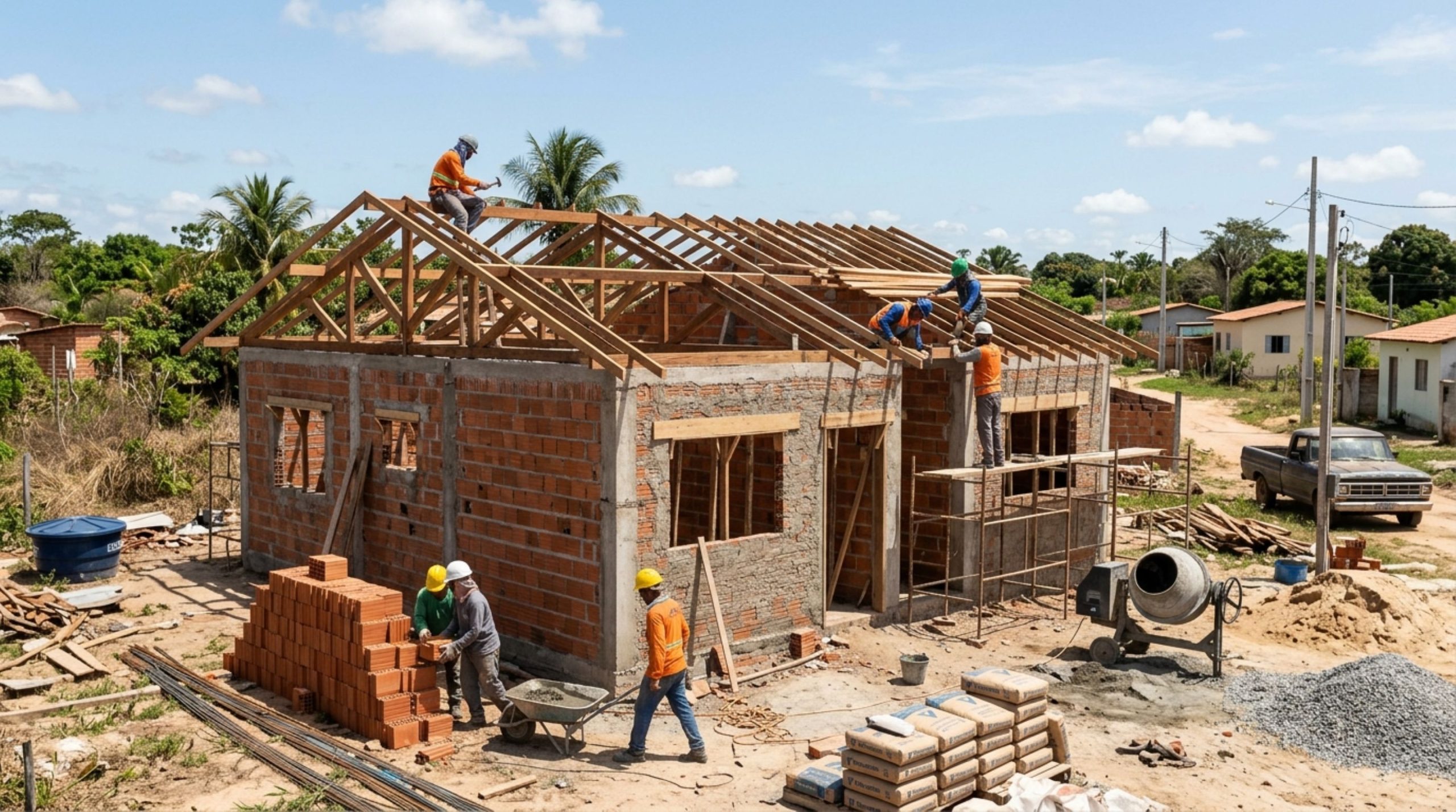 Quanto custa construir uma casa de padrão médio com 100 m² em 2026?
