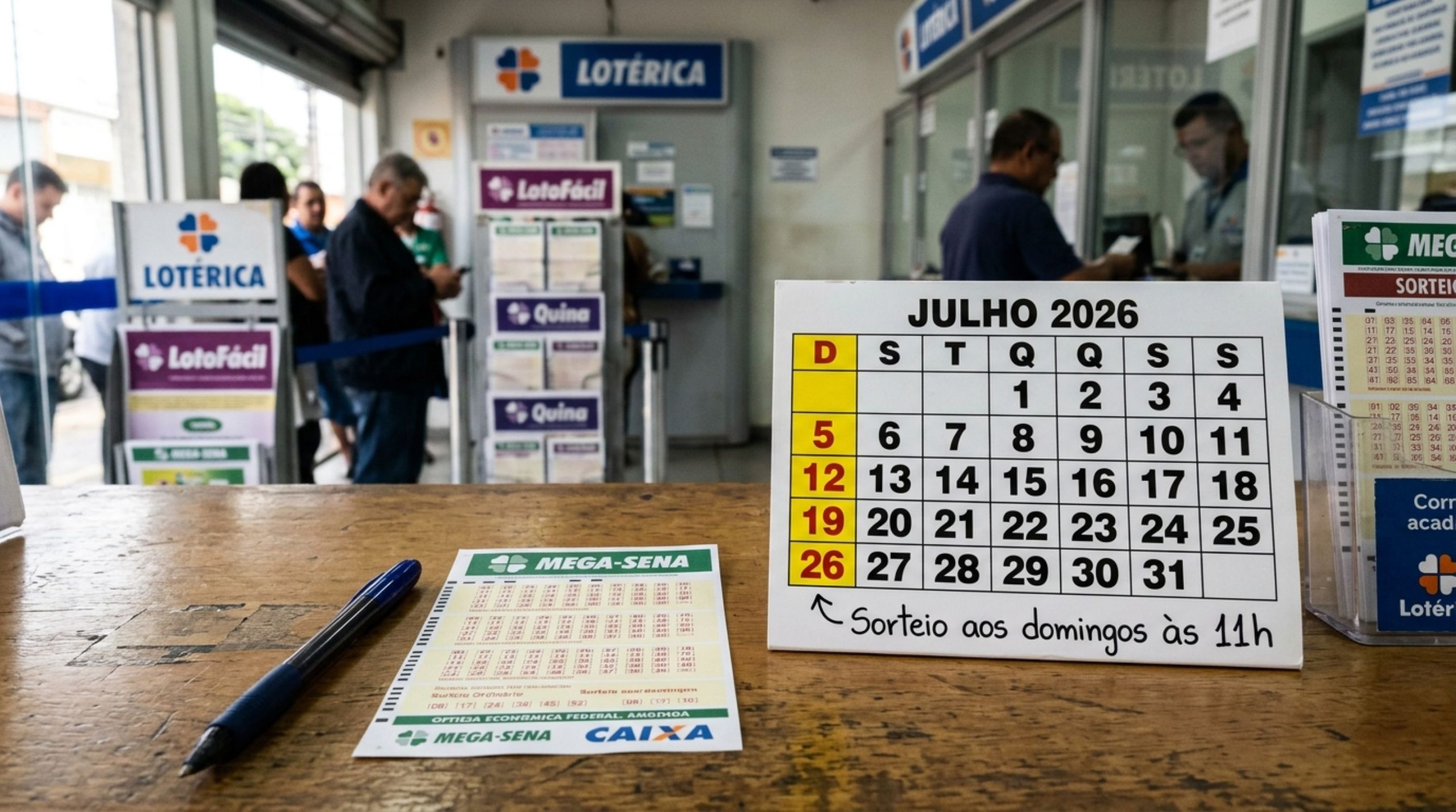 Caixa altera data da Mega-Sena e não será mais aos sábados a partir deste domingo