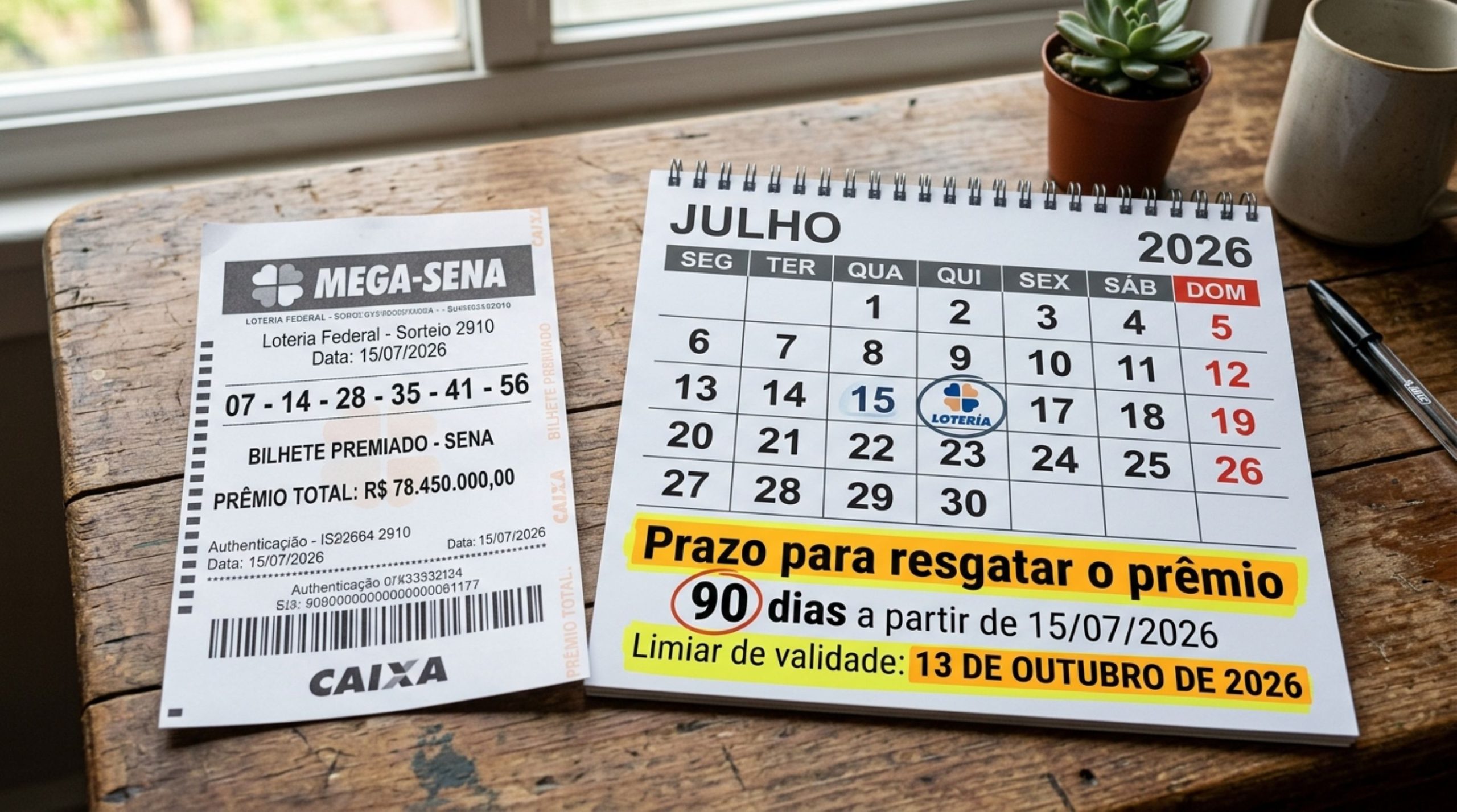 o que acontece quando o bilhete não é resgatado no prazo