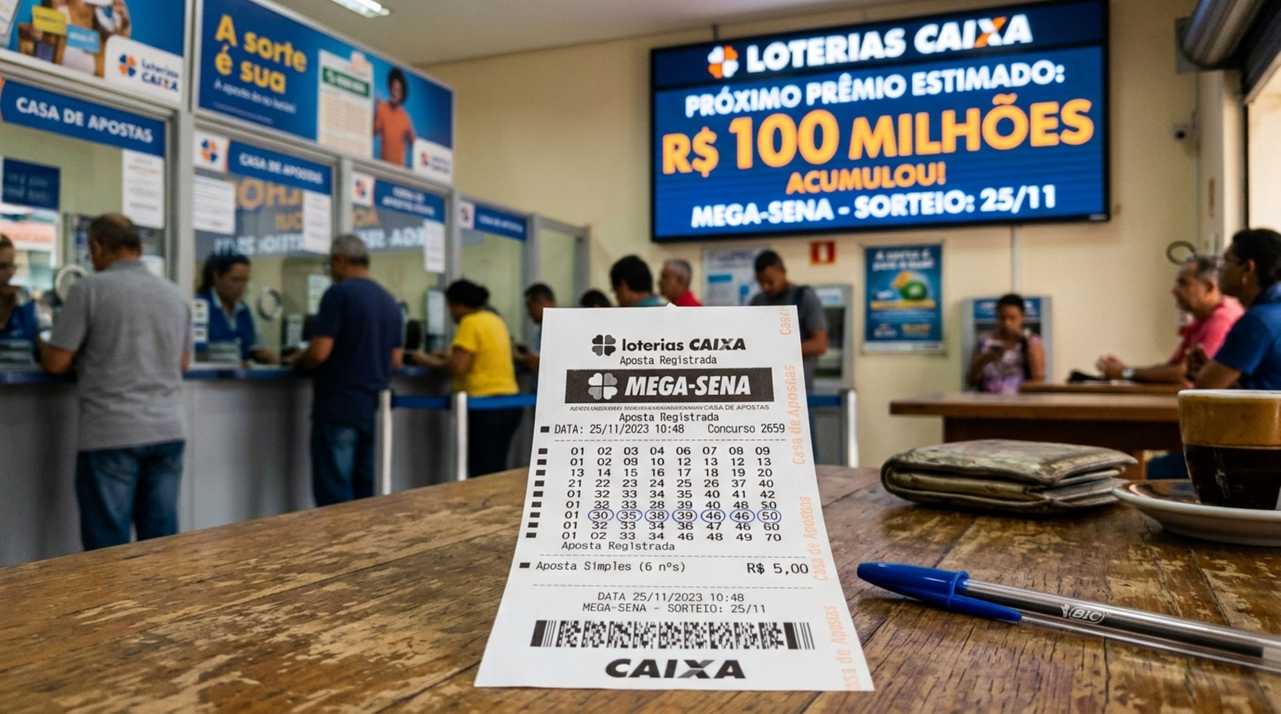 prêmio acumula para R$ 100 milhões