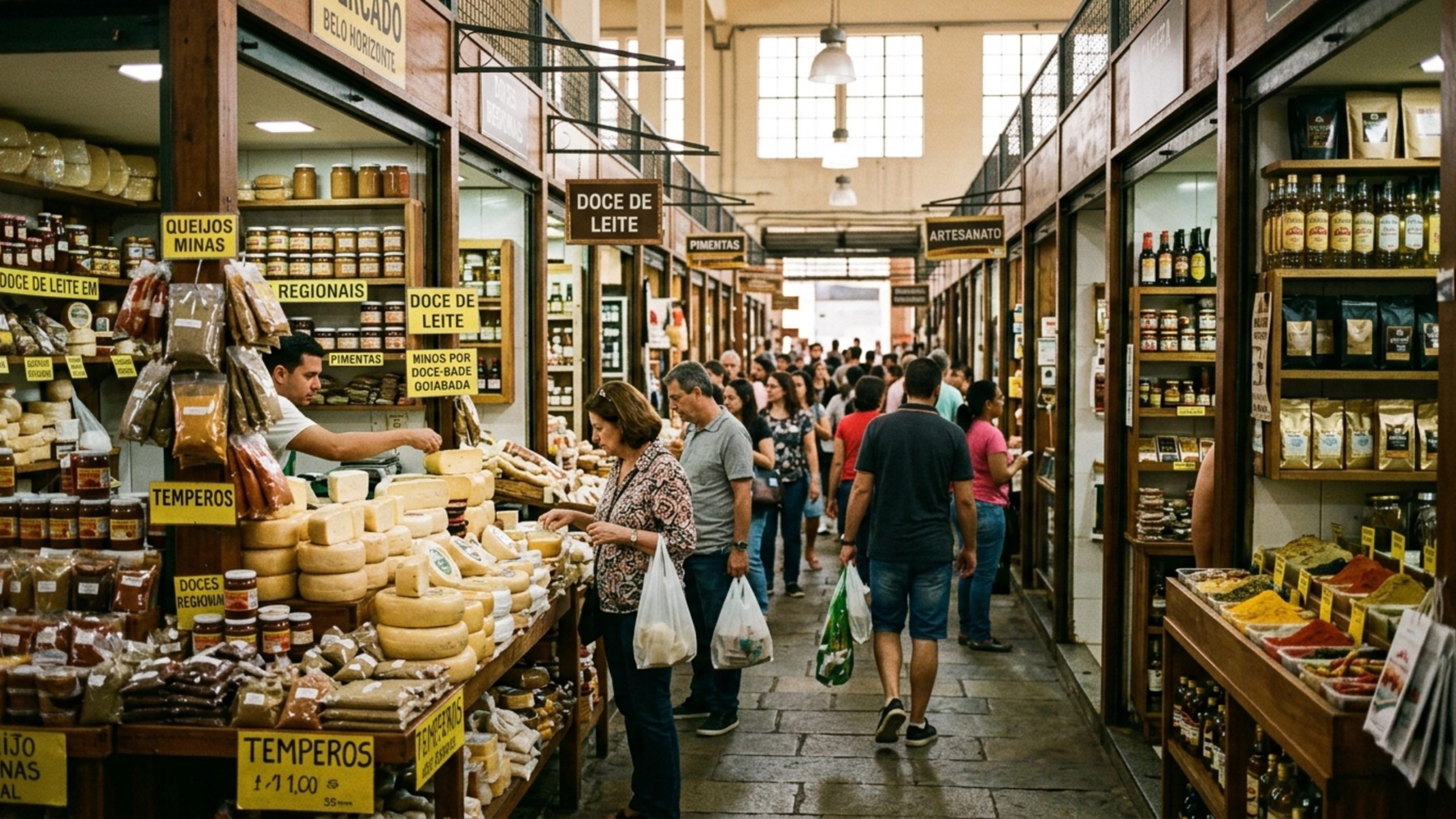 Mercado com mais de 400 lojas em BH já foi eleito o 3º melhor do mundo e recebe multidões todos os meses