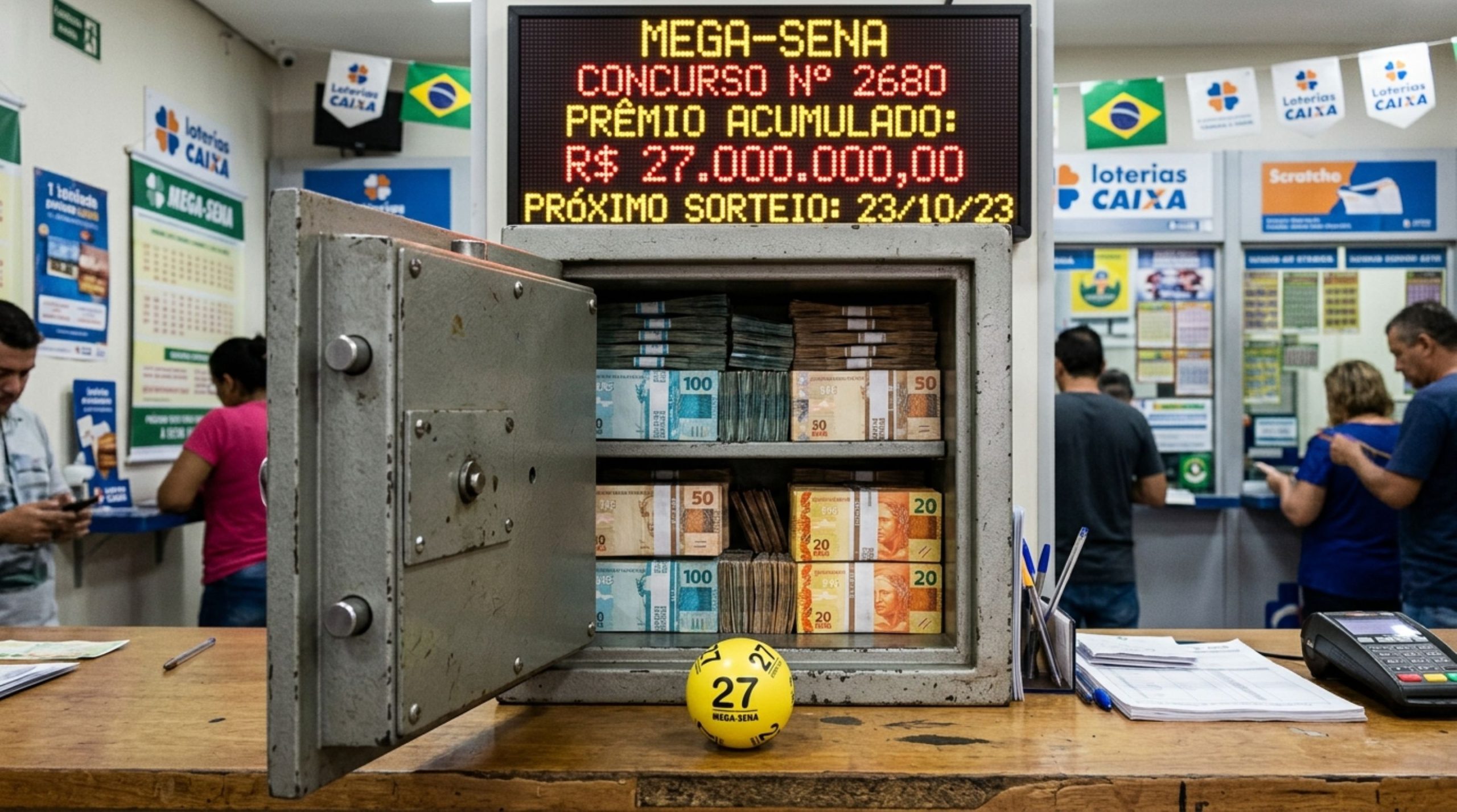 Ninguém acerta as 6 dezenas e Mega-Sena surpreende apostadores nesta terça-feira