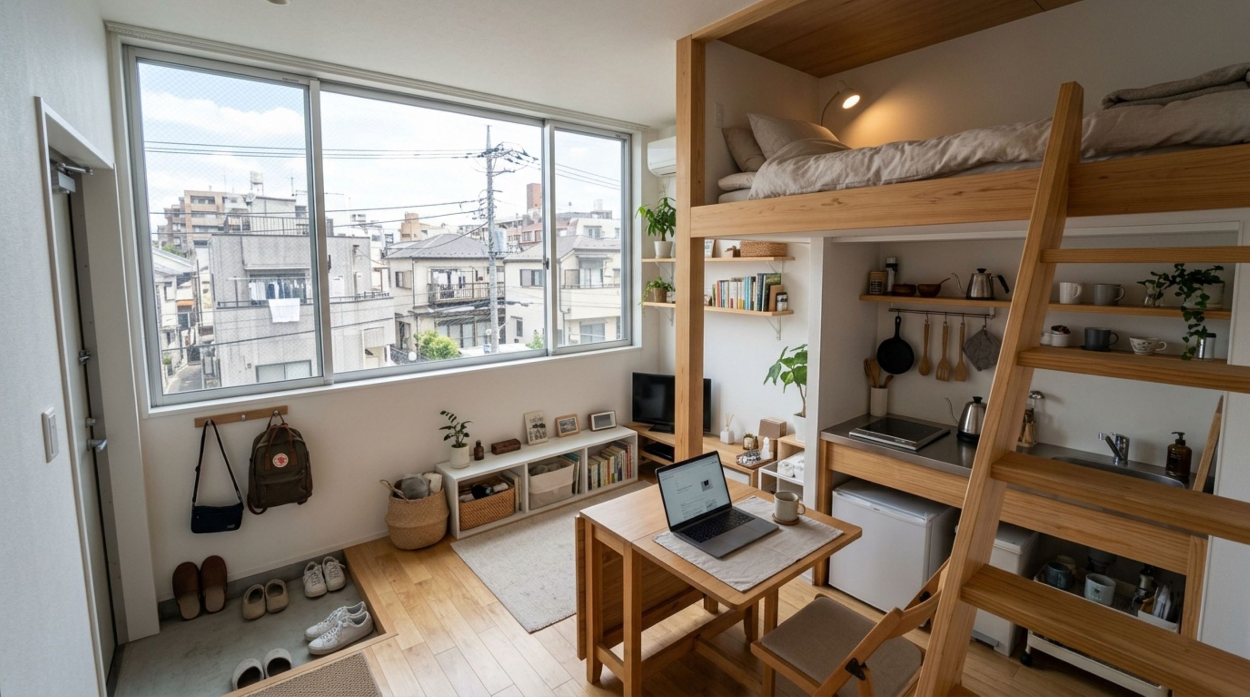 Como é morar em um microapartamento de 11 m² no Japão e viver com pouco espaço perto de Tóquio