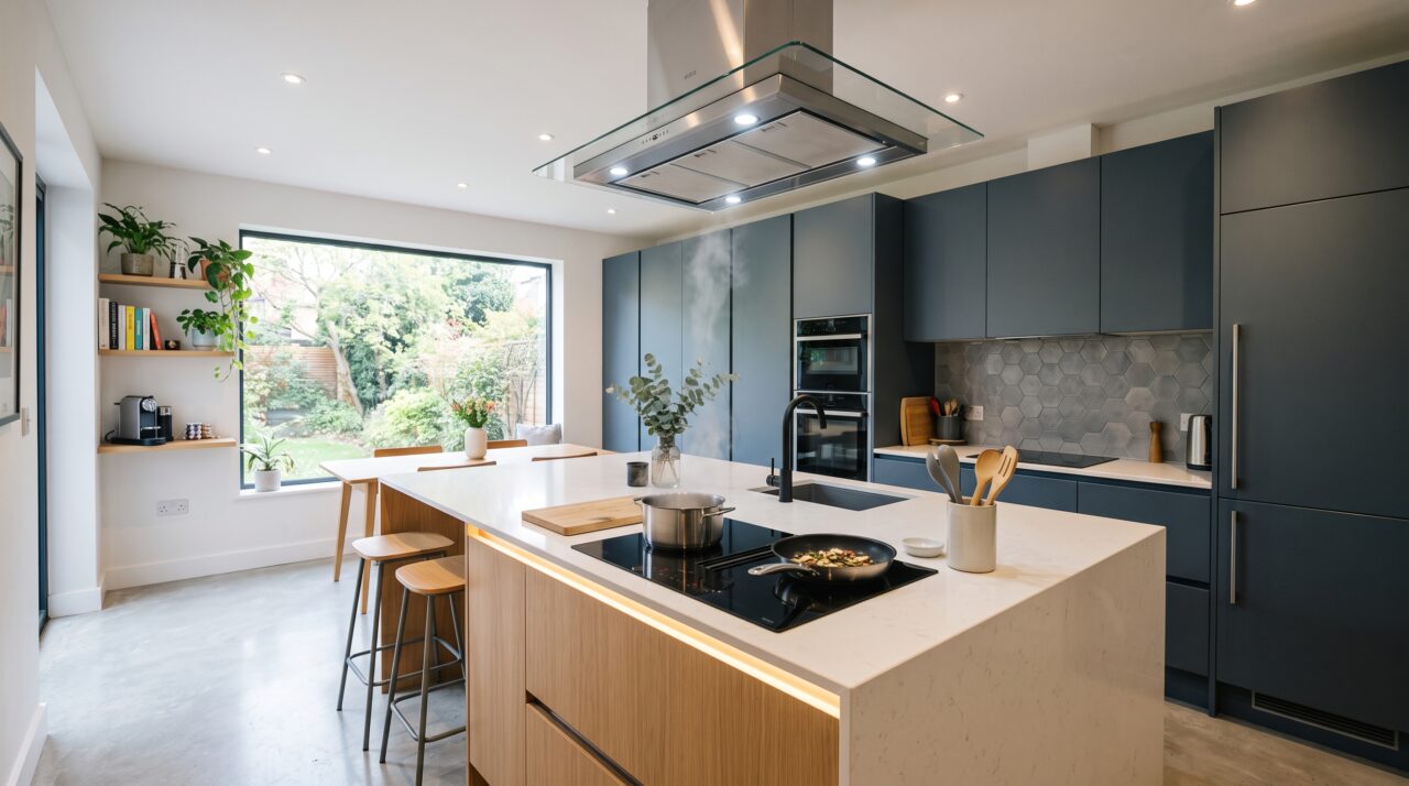 Quanto custa instalar uma ilha central com cooktop em uma cozinha existente de 15 m² em 2026?