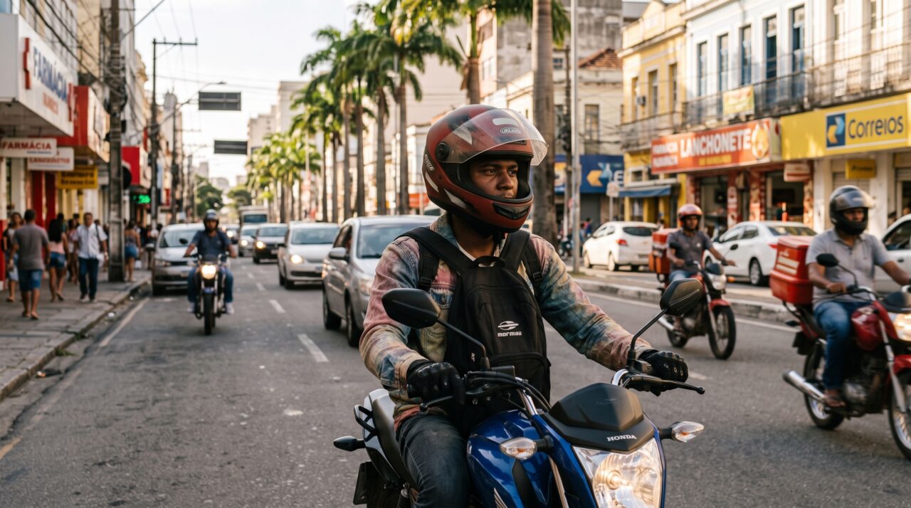 Motociclistas que pilotam com a viseira levantada devem ficar atentos ao artigo 244 do CTB