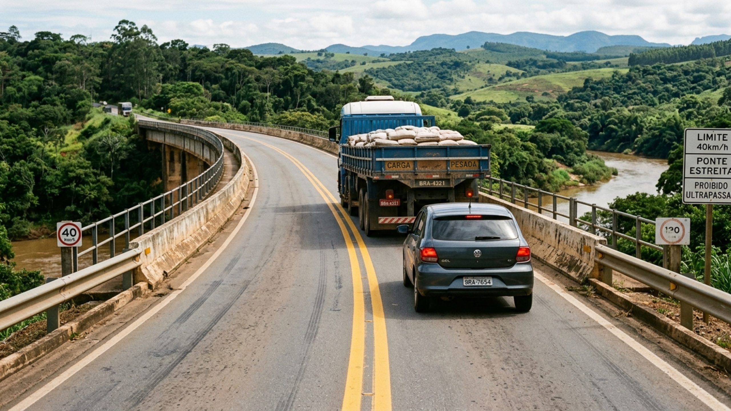 Motoristas que ultrapassam em ponte, túnel ou faixa contínua devem conhecer o Art. 203 do Código de Trânsito Brasileiro