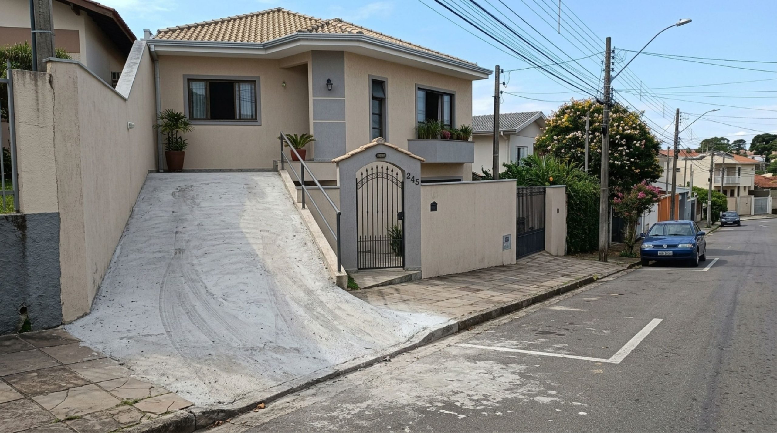Morador pode construir uma rampa de garagem e eliminar uma vaga da rua?