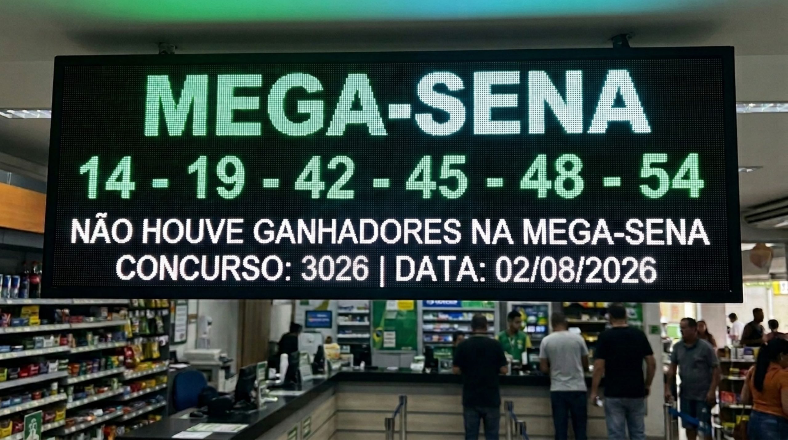 Mega-Sena acumula de novo e prêmio vai a R$ 33 milhões no próximo sorteio