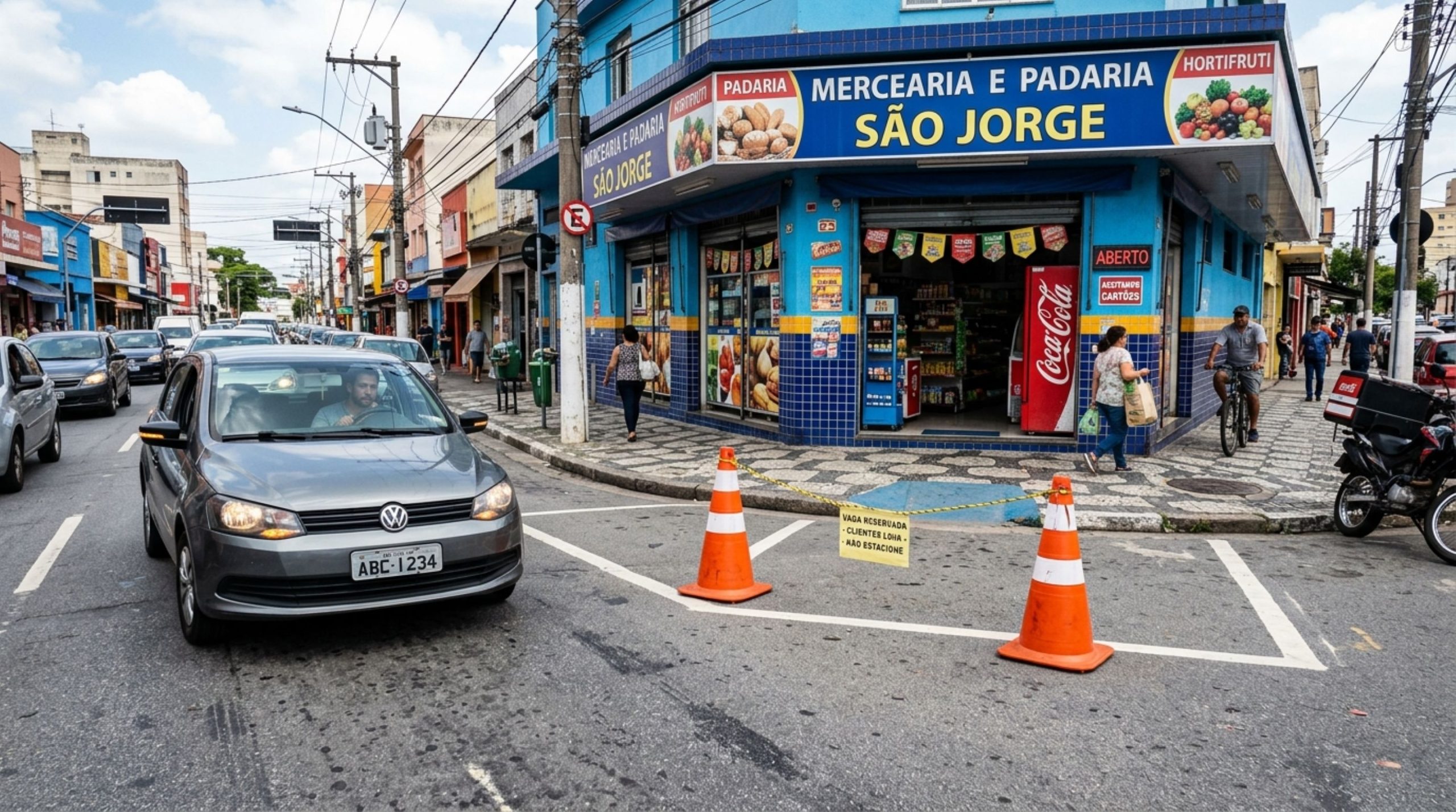 o motorista pode retirar e estacionar?