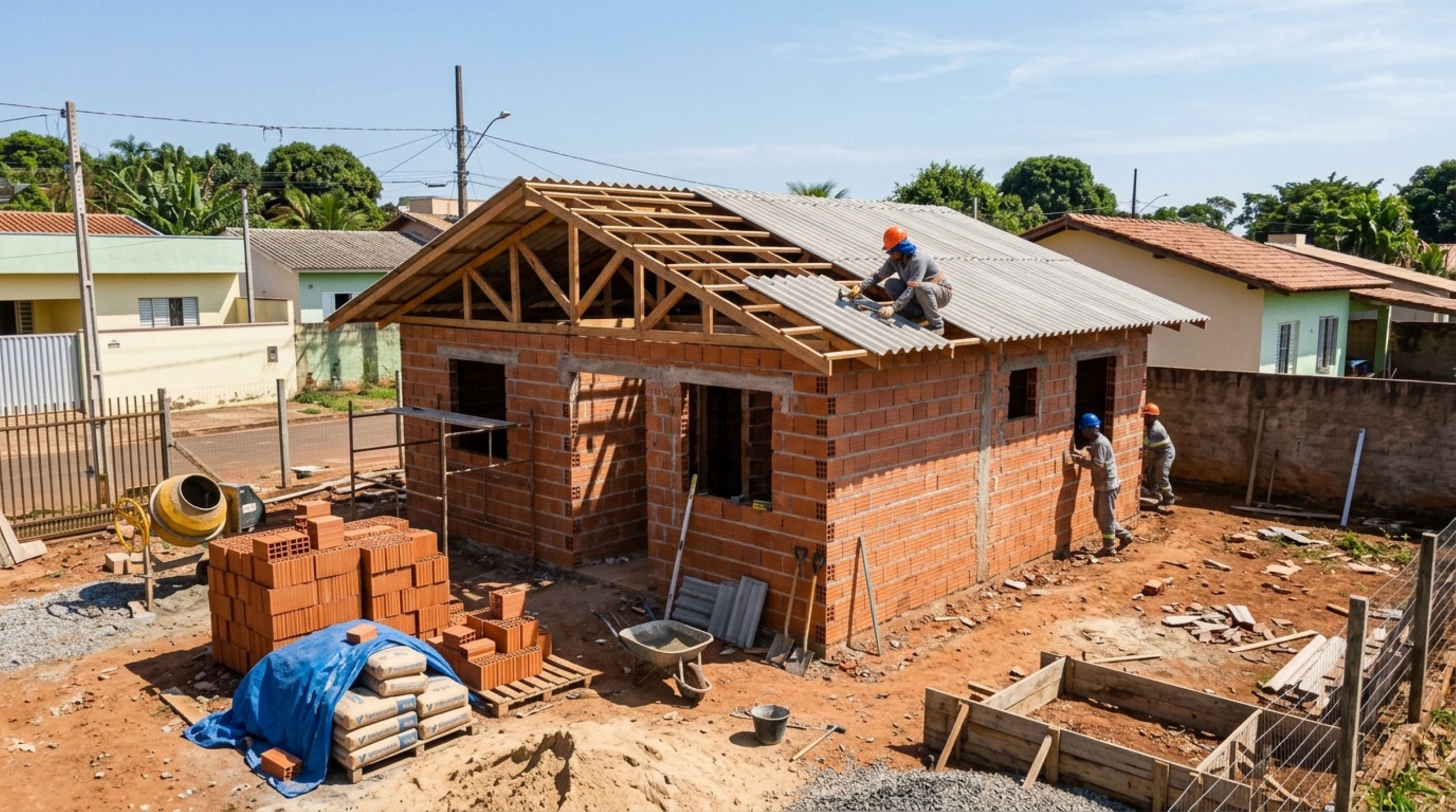 Quanto custa construir uma casa popular de 60 m² em 2026? Veja simulação de gastos