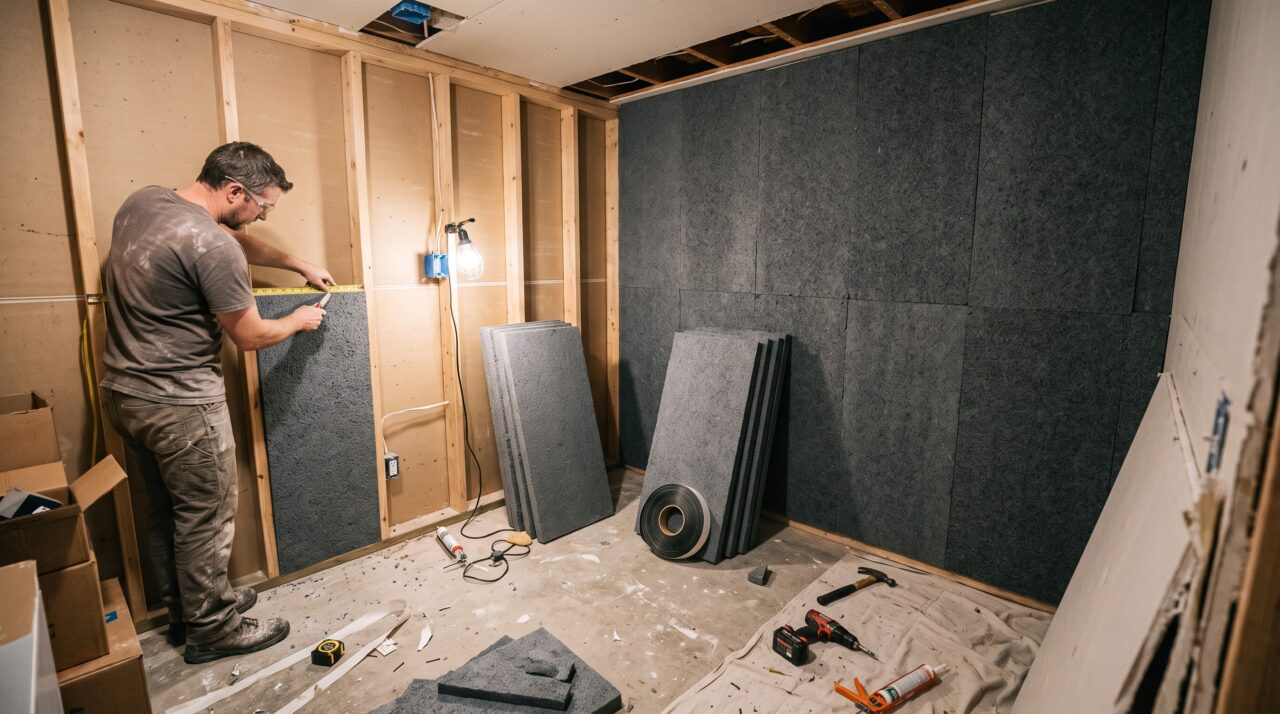 Quanto custa fazer o isolamento acústico de um quarto de 9 m² para gravar vídeos ou tocar instrumentos em 2026?