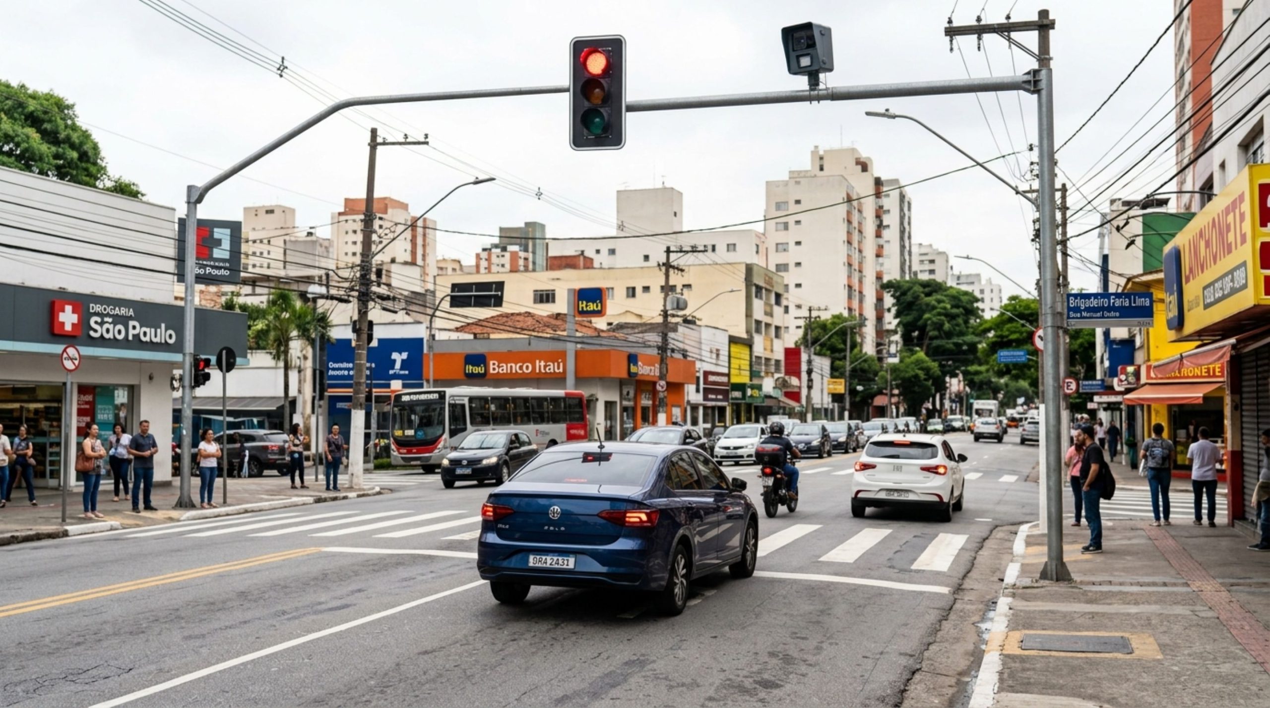 Multa de R$ 293,47 assusta motoristas que costumam virar à direita na presença de semáforos
