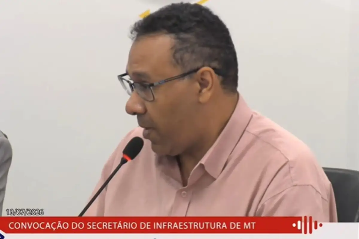 Secretario adjunto Sinfra Isaac foto Reproducao youtube ALMT