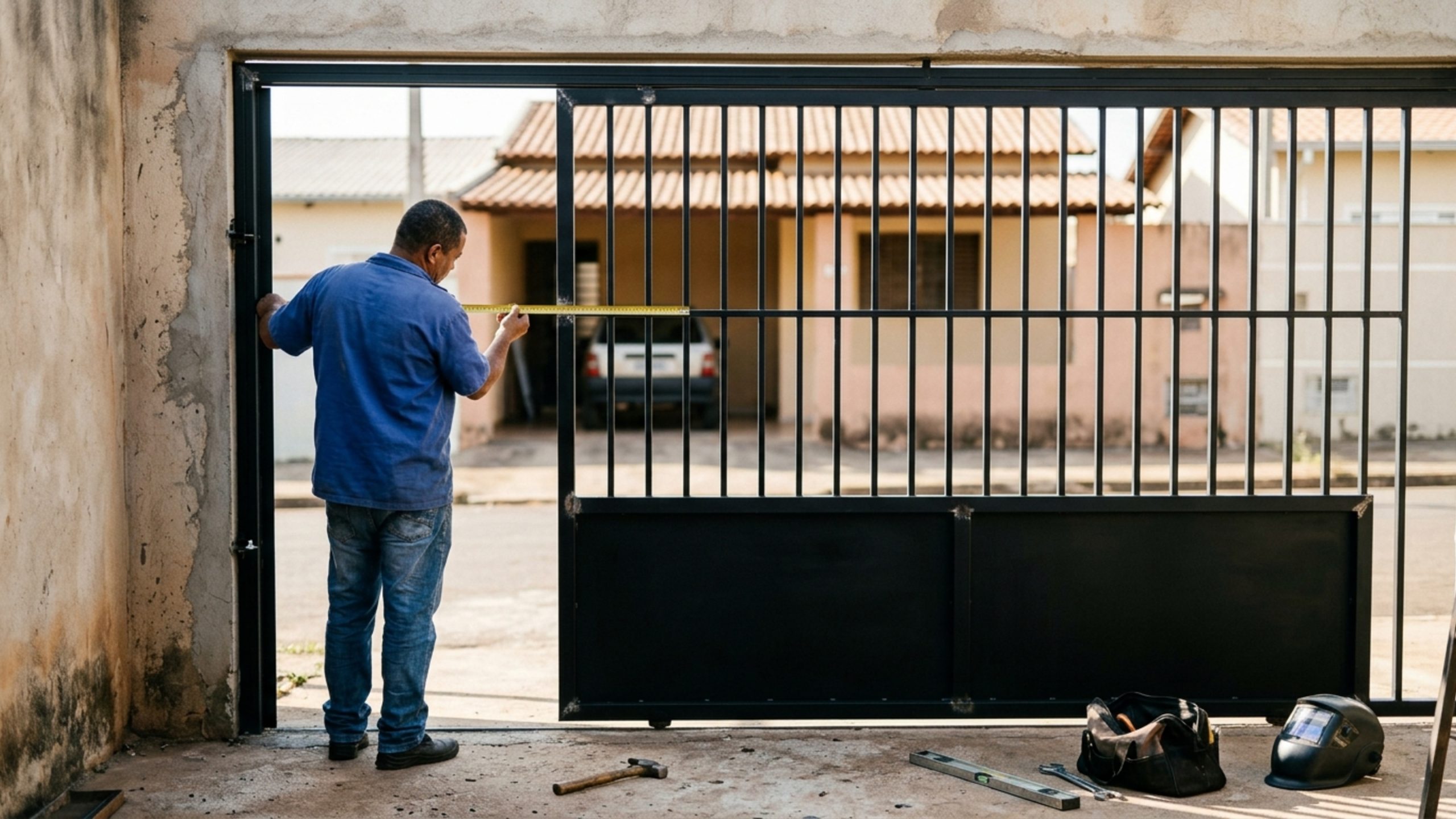 Quanto um serralheiro cobra para fazer um portão de garagem sob medida em julho de 2026?