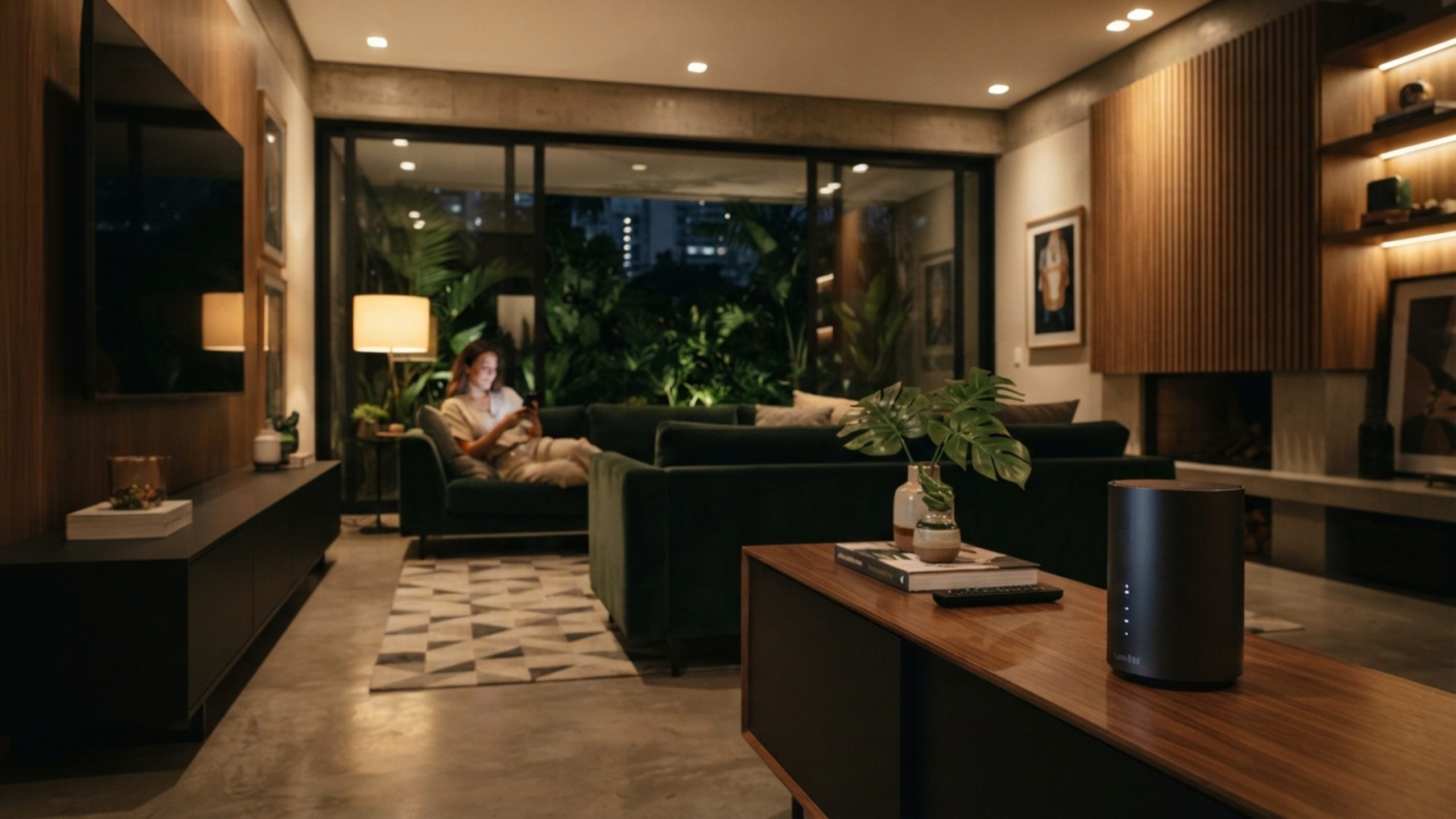 central inteligente reúne TV, ar-condicionado e iluminação em um só lugar