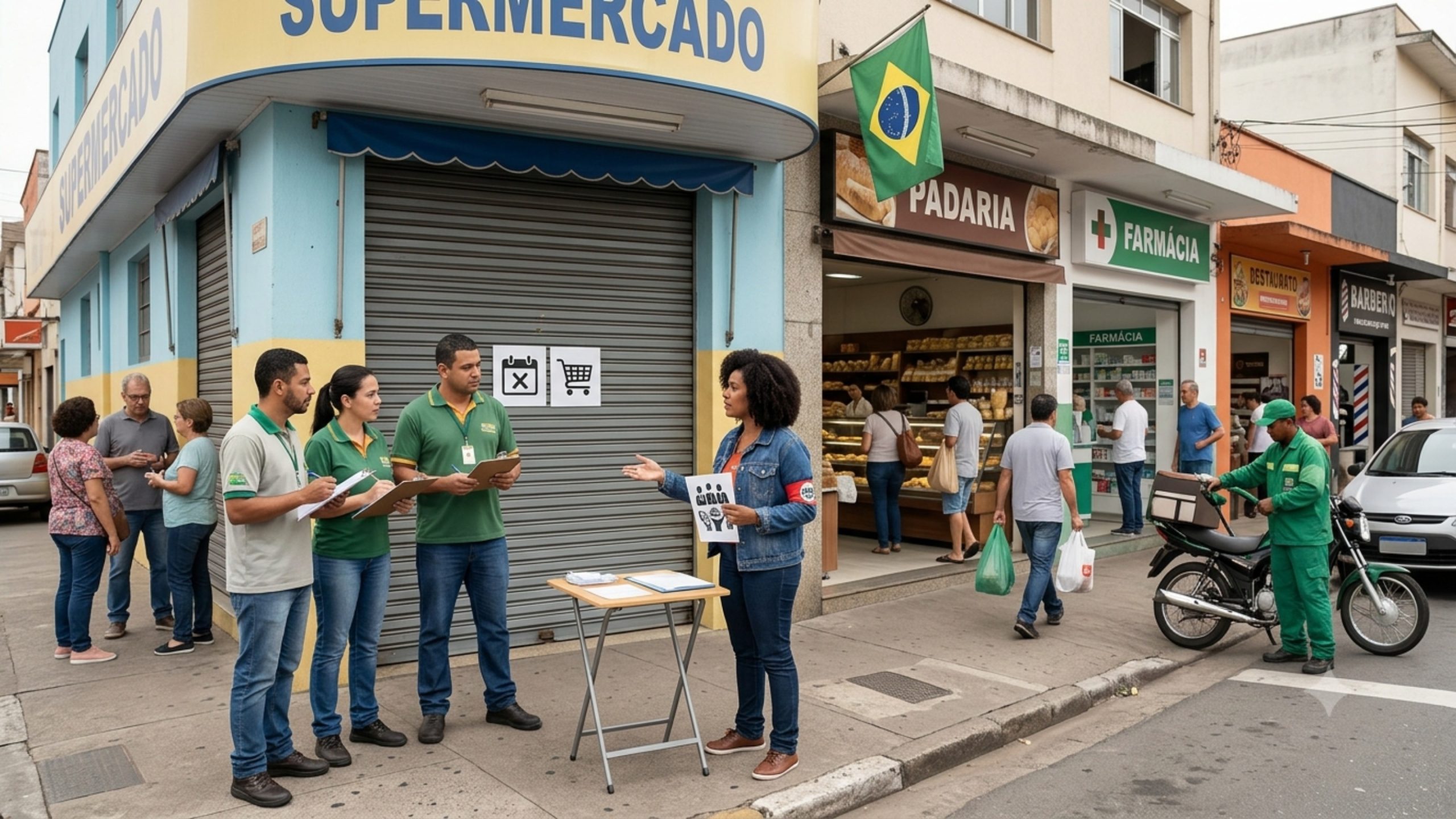 rotina de farmácias, supermercados, comércio e outros setores mudam com nova regra
