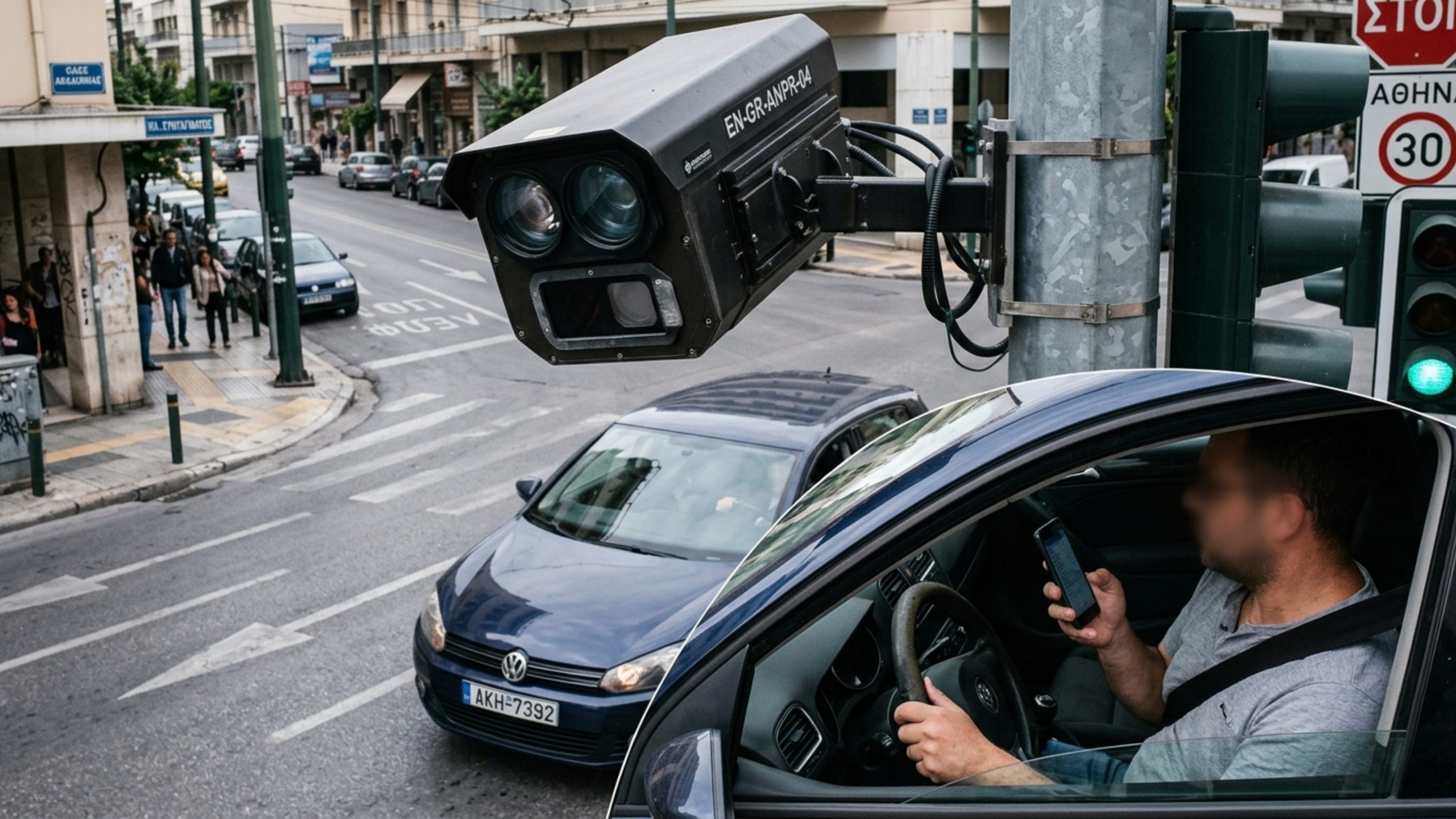 Mais de 1.300 câmeras vão identificar celular ao volante, falta de cinto e avanço de sinal antes de enviar a multa por mensagem