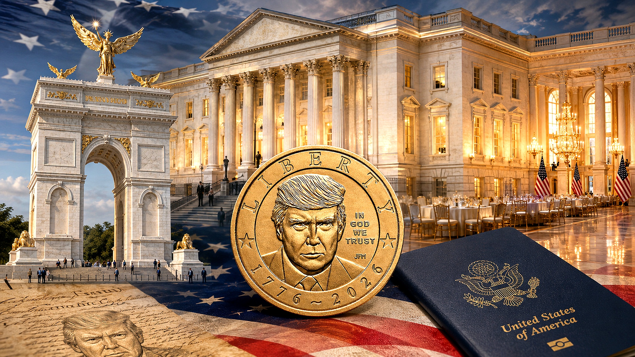 Chegou o dólar de ouro de Trump