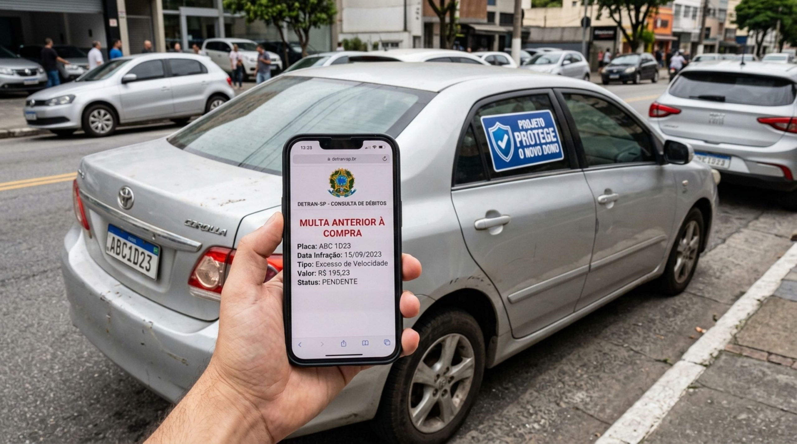 Carro usado pode receber multa registrada depois da venda e compradores devem ficar alertas