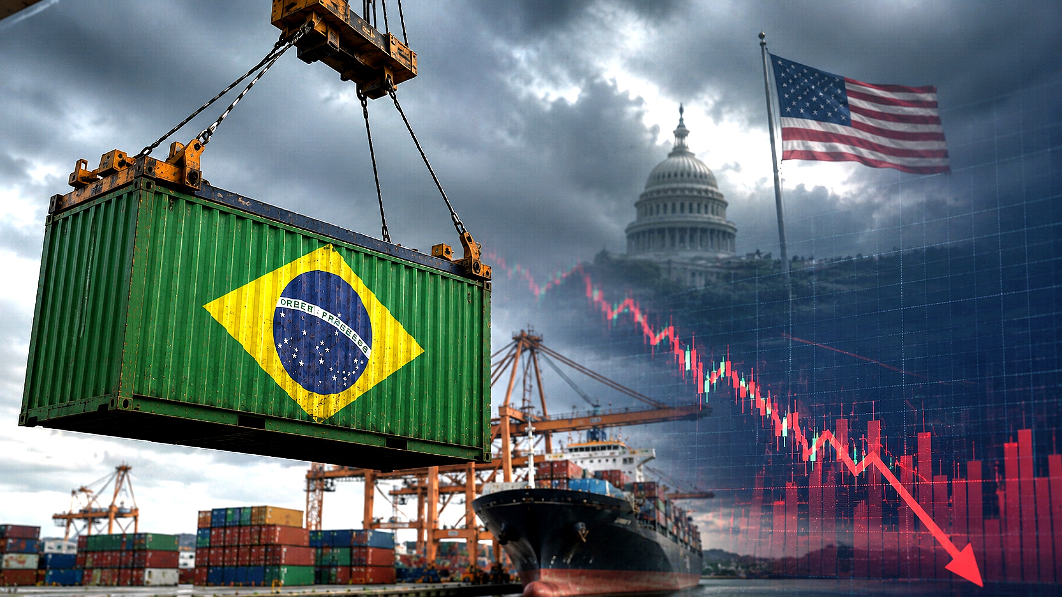 Tarifa americana pressiona mercado brasileiro nesta quinta