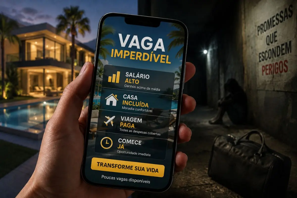 Salários altos e viagens pagas são usados para atrair vítimas em esquema de tráfico de pessoas, alerta Defensoria Pública