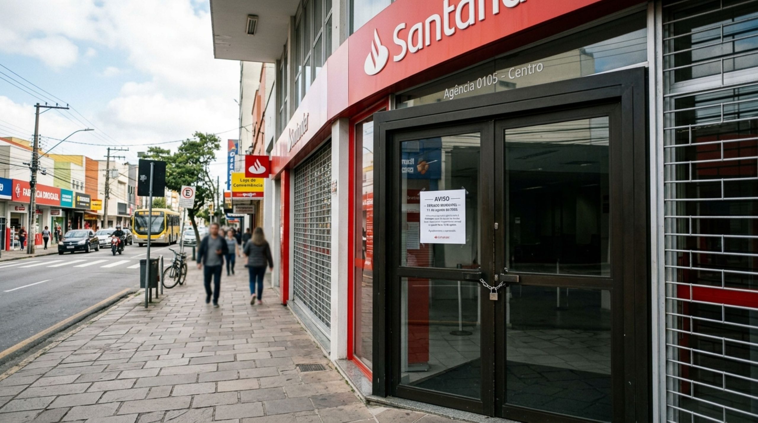 Agências bancárias fecham nesta 3ª-feira, dia 11
