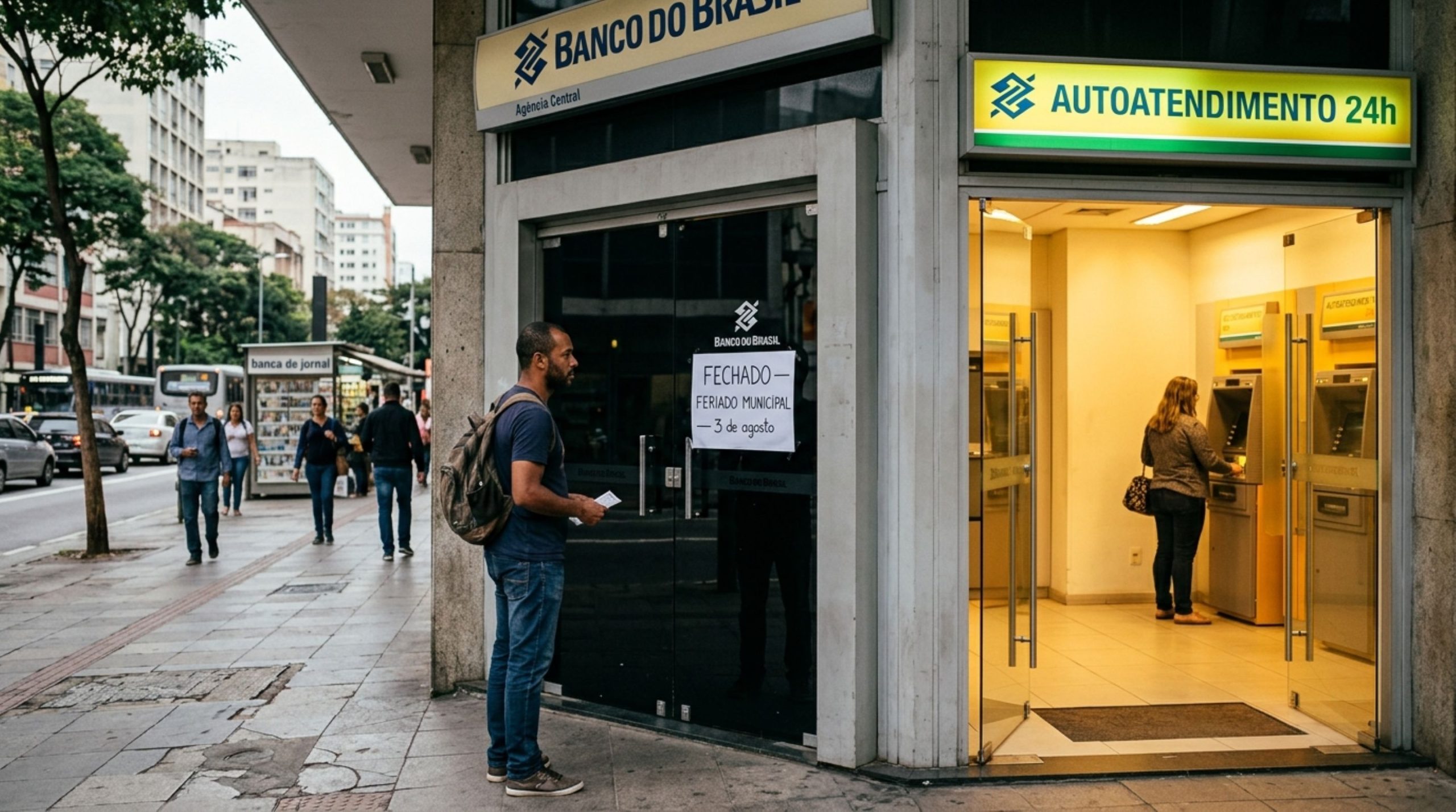 Atendimento bancário é suspenso nesta segunda-feira e pega brasileiros de surpresa