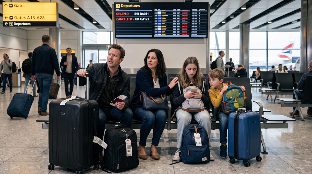Família perde voo de ida por causa do trânsito, compra passagem em outra empresa e descobre no fim das férias que a companhia cancelou automaticamente o voo de volta