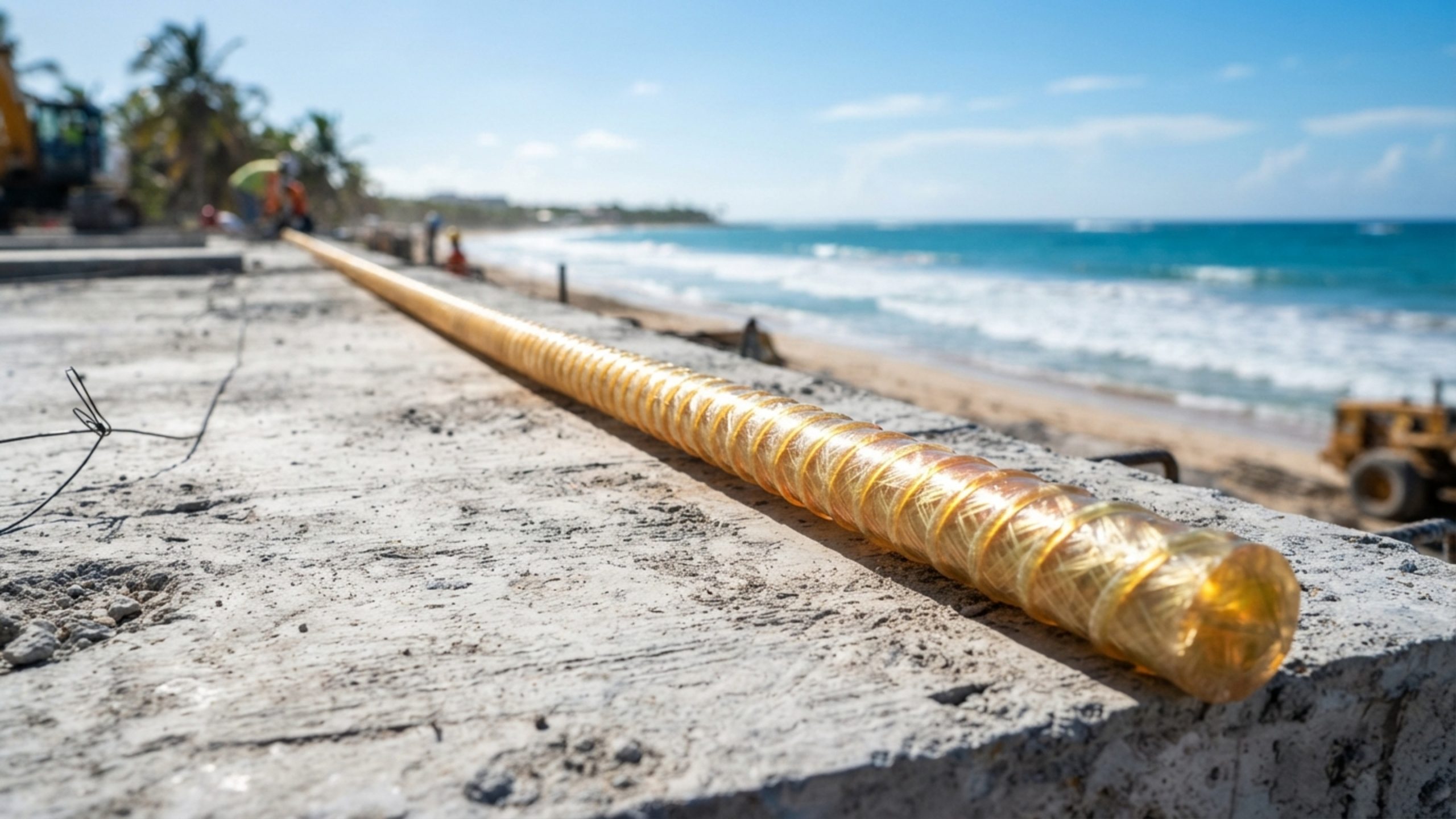 O novo vergalhão de fibra de vidro que é 4 vezes mais leve que o aço, nunca enferruja e está barateando obras perto da praia