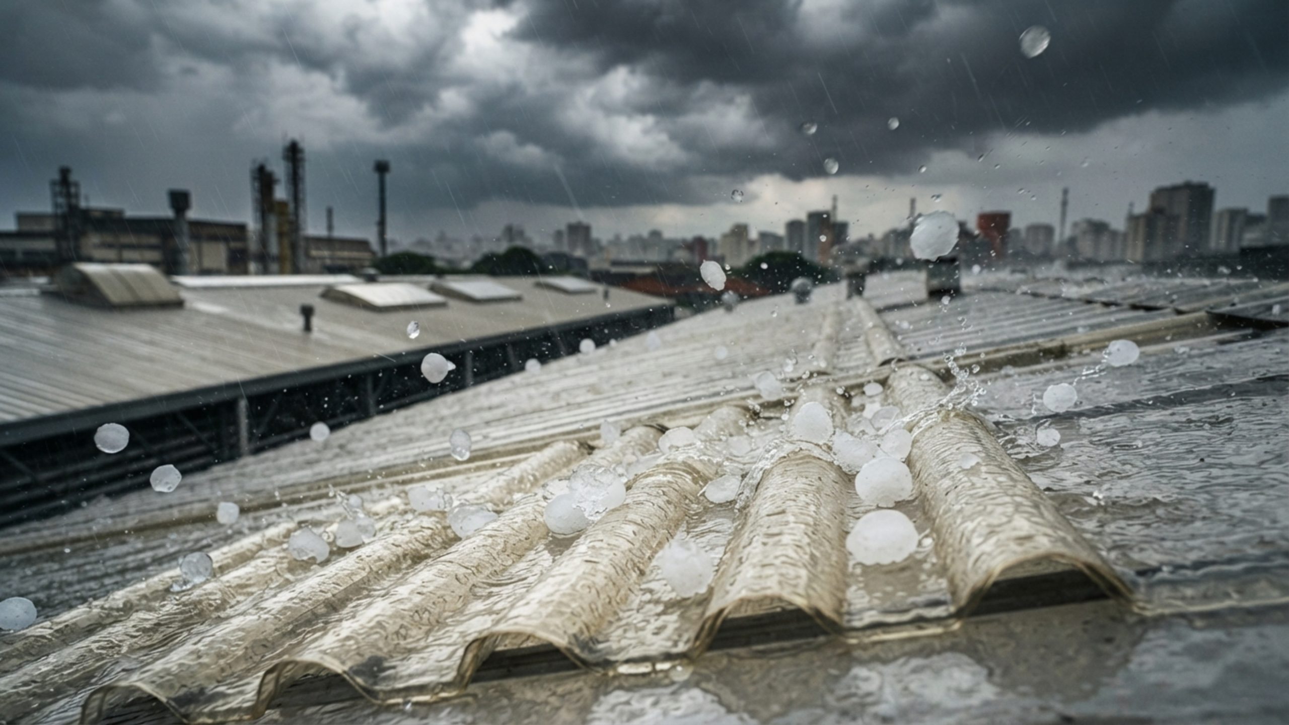 Telhas feitas de garrafa PET reciclada resistentes a granizo e tempestades viram tendência em coberturas industriais em 2026