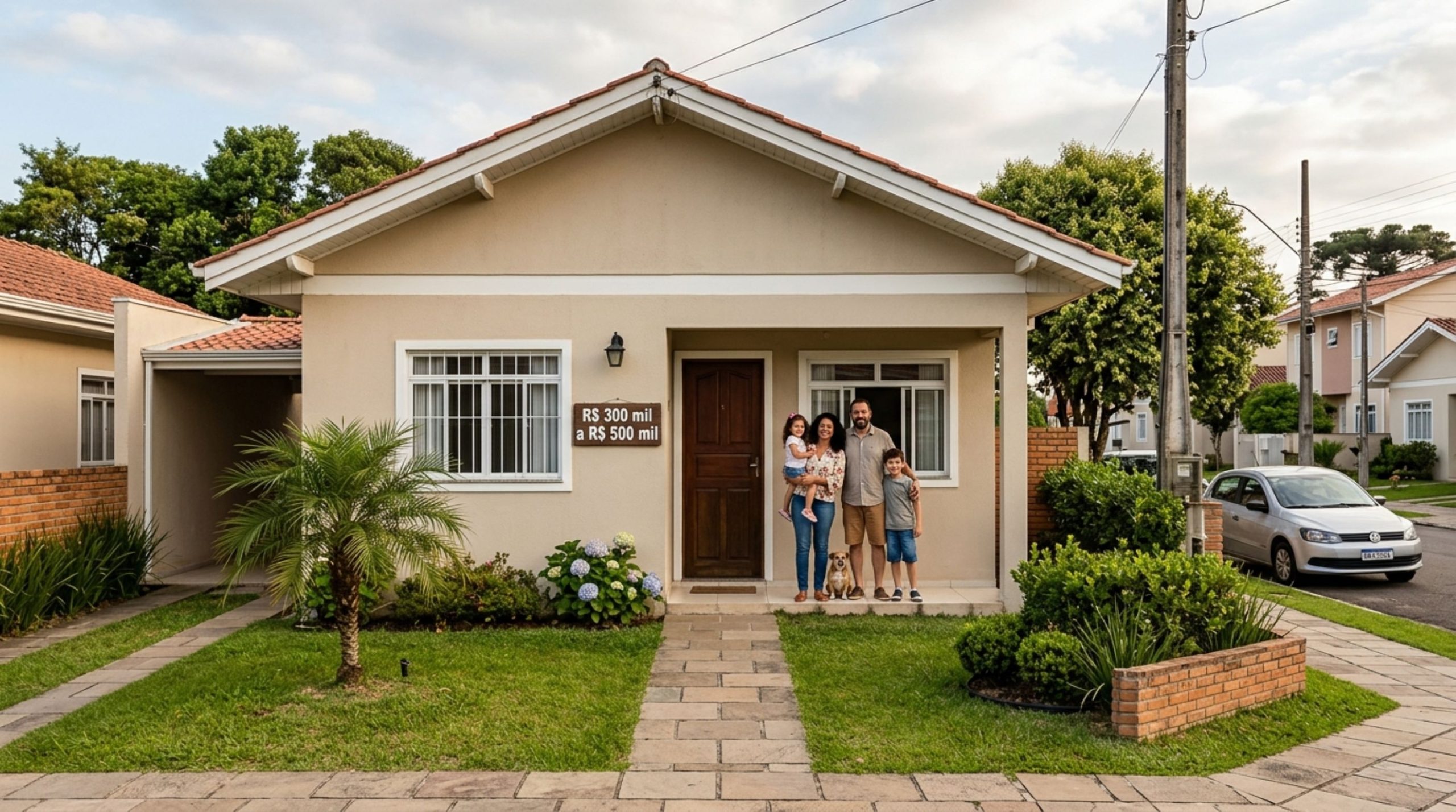 Quanto custa para uma família de 4 pessoas sair do aluguel e conquistar uma casa própria de 70 m² em 2026?