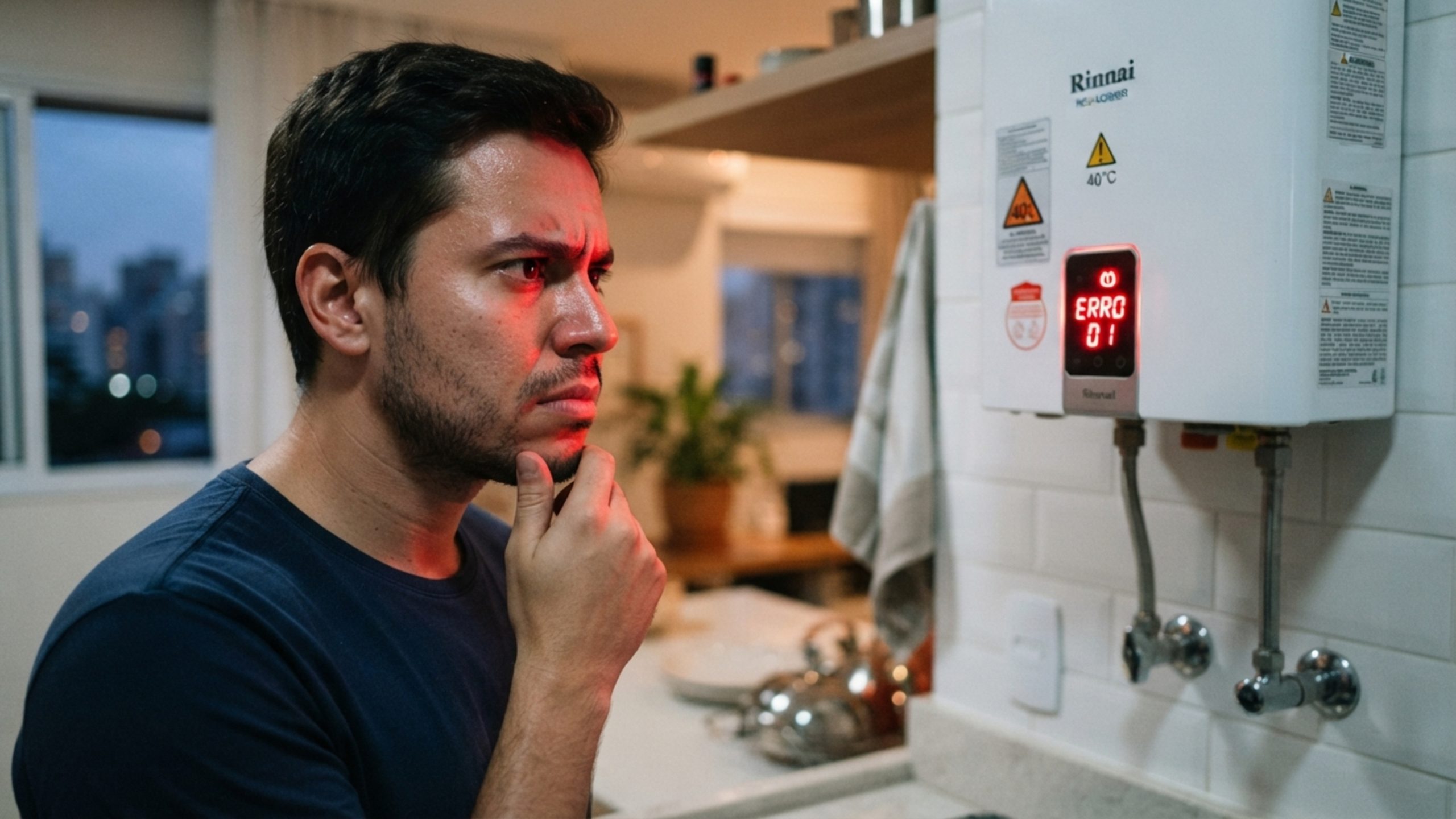 Morador compra aquecedor a gás digital com controle por voz de R$ 3.200, comando de voz sofre pane e aciona água fervente sozinho durante o banho, e fabricante culpa instabilidade na internet da residência
