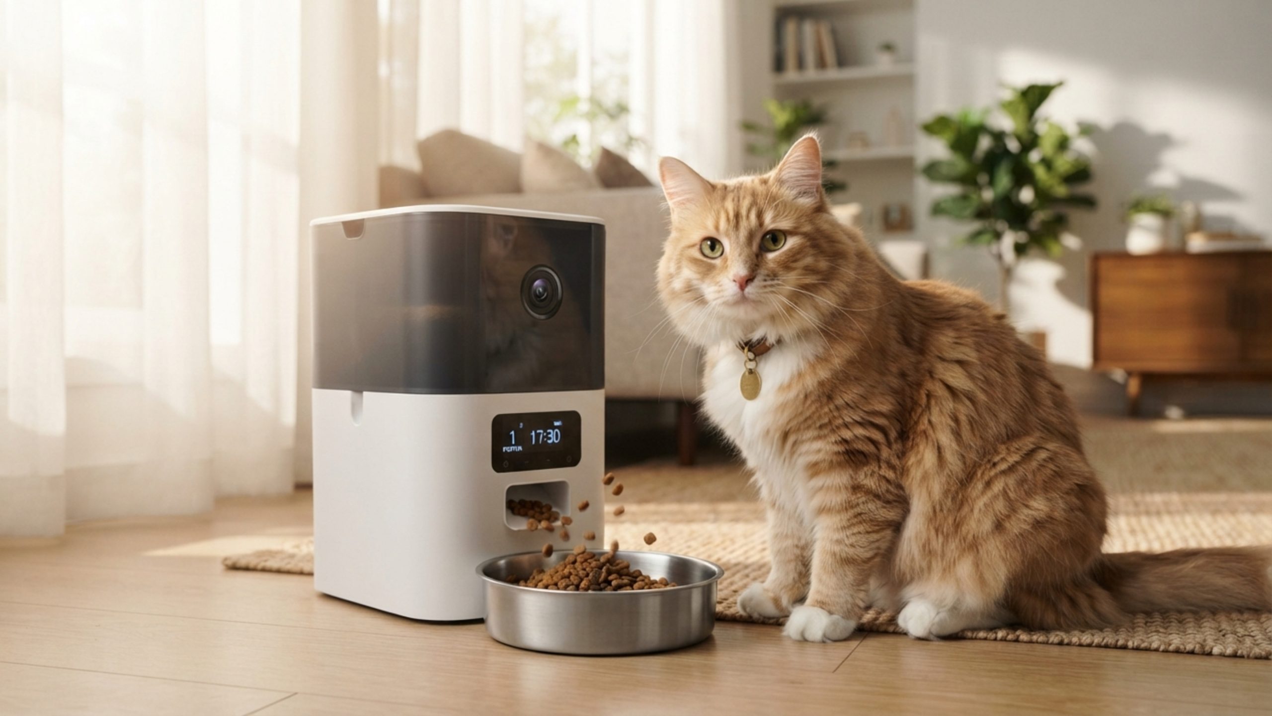 Adeus à preocupação com pets sozinhos: como os alimentadores com câmera e balança de precisão cuidam da rotina de ração e água via aplicativo