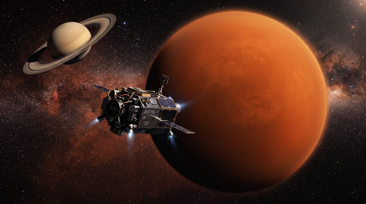 a Dragonfly, um drone movido a energia nuclear do tamanho de um carro que voará sobre Titã, lua de Saturno