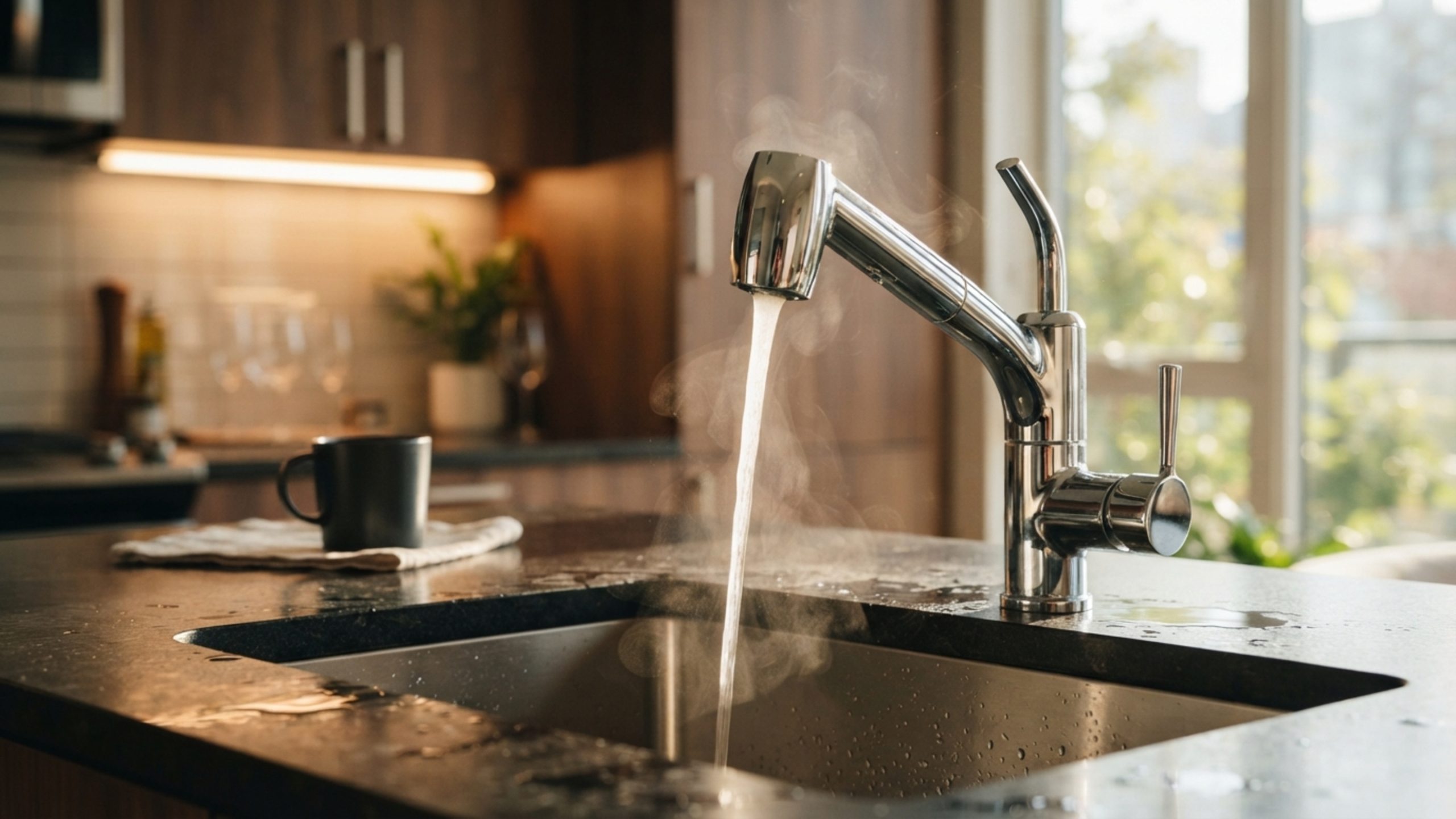 Torneiras gourmet com aquecedor elétrico instantâneo estão eliminando a necessidade de encanamentos complexos de água quente direto na planta