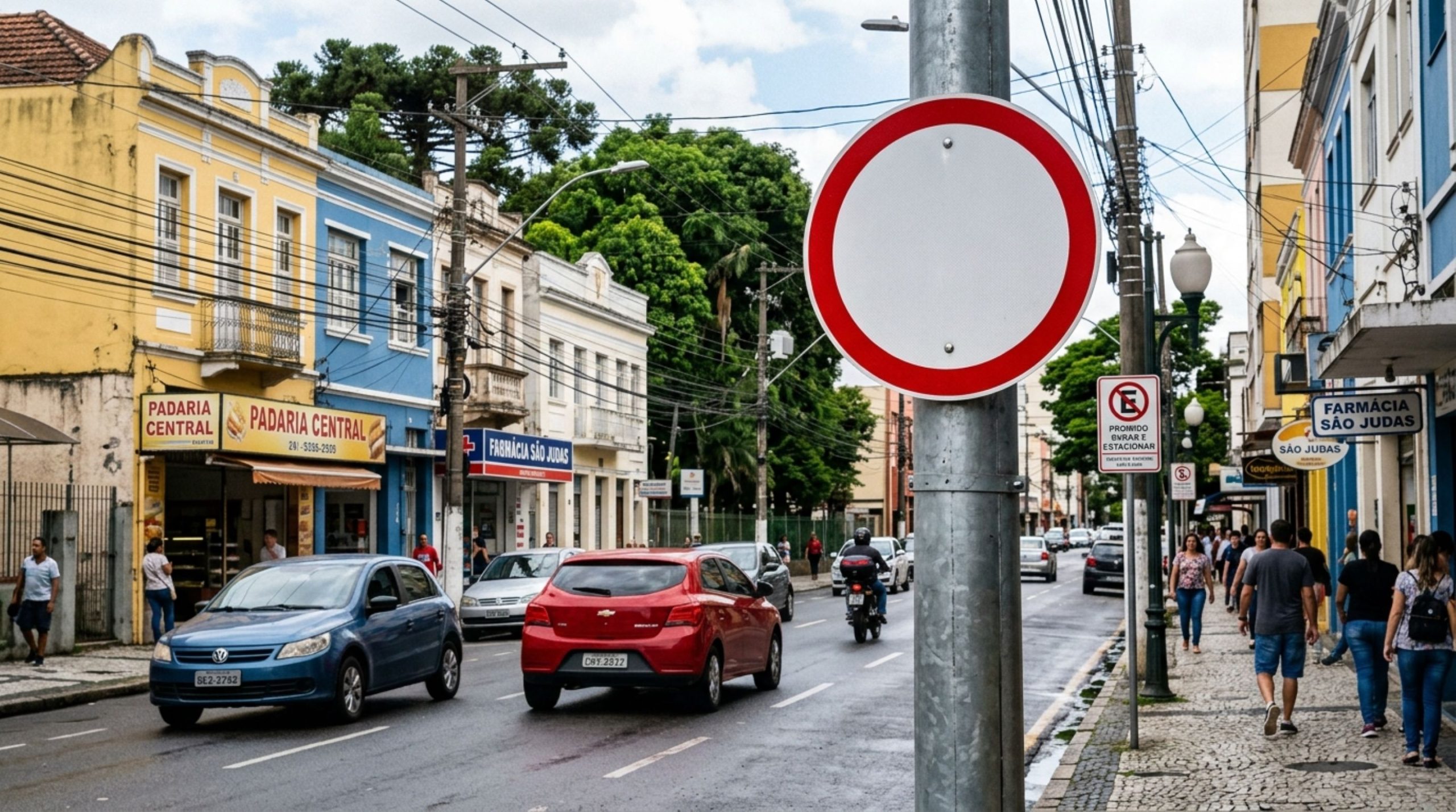 o que significa a placa com o fundo branco e borda vermelha?