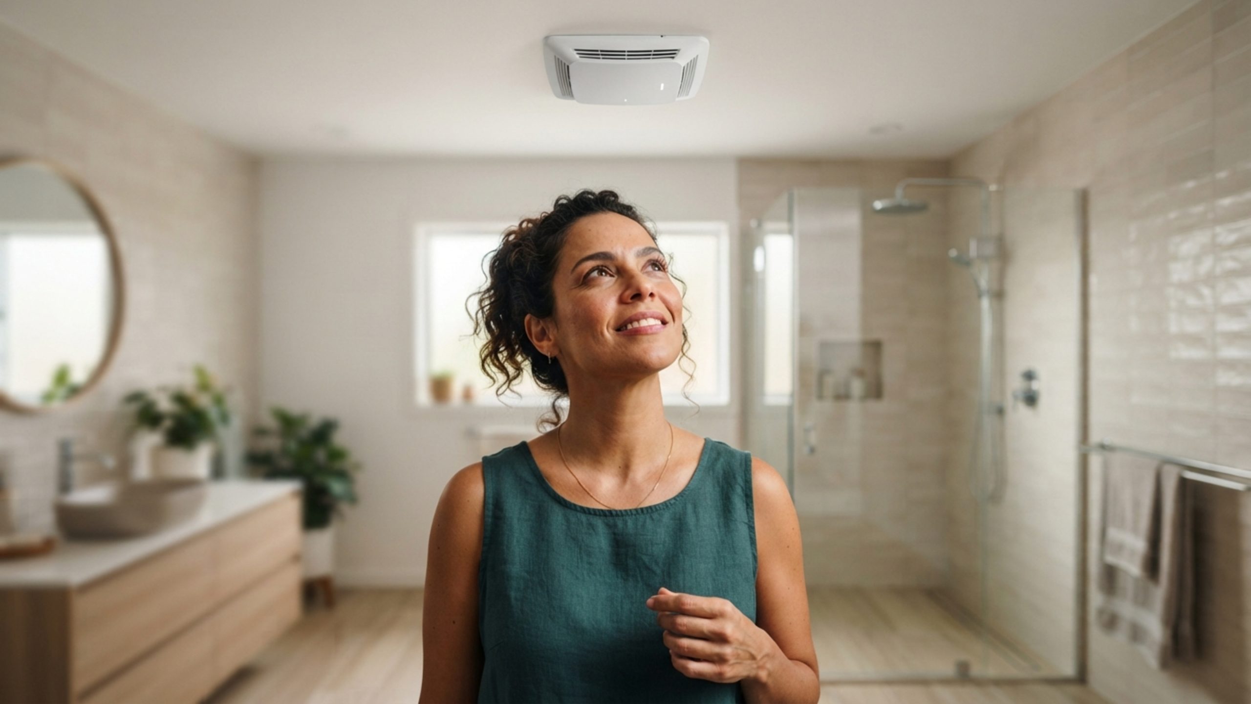 o exaustor de banheiro smart com sensor de umidade que liga sozinho e prolonga a vida útil dos seus móveis