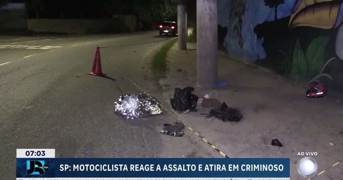 Motociclista reage a assalto e atira em criminoso na zona sul de São Paulo
