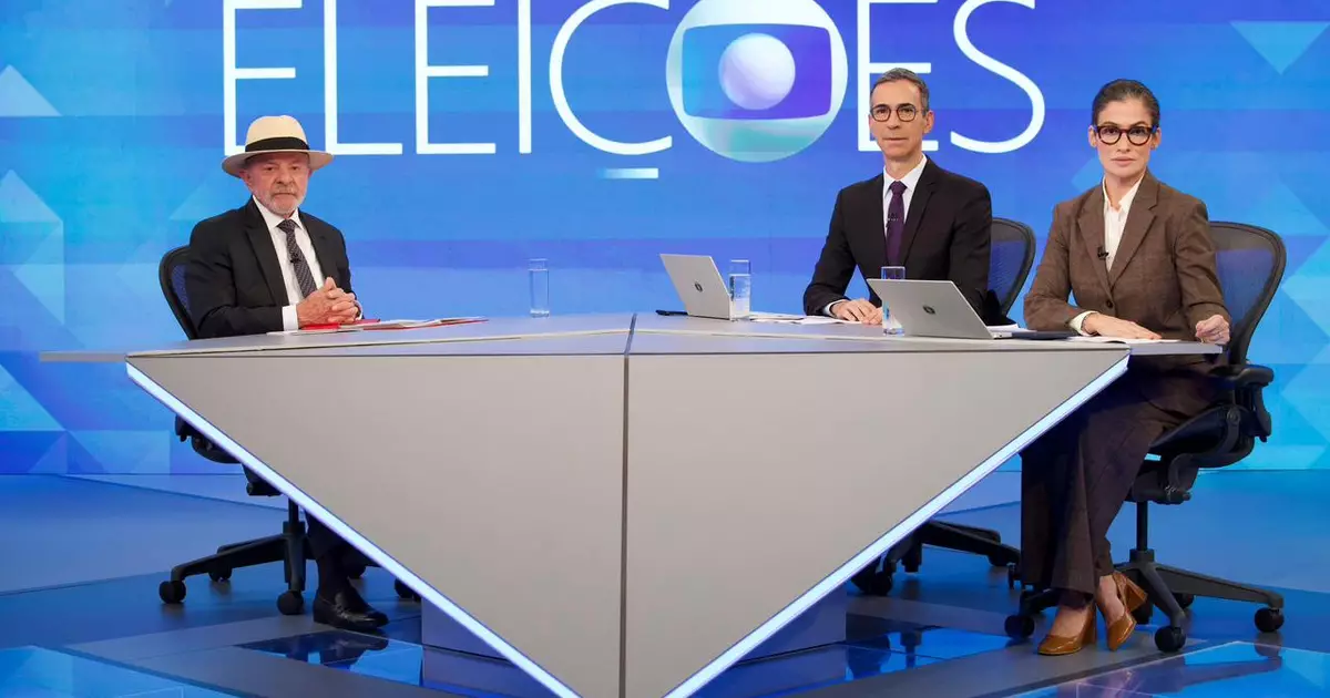 Lula será entrevistado hoje na Globo; sabatina no 1º turno teve polêmica com Renata Vasconcellos