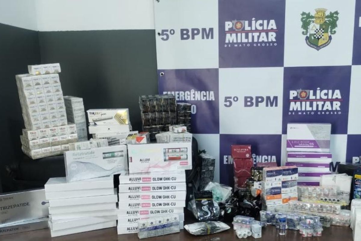 PM apreende carga de emagrecedores e anabolizantes