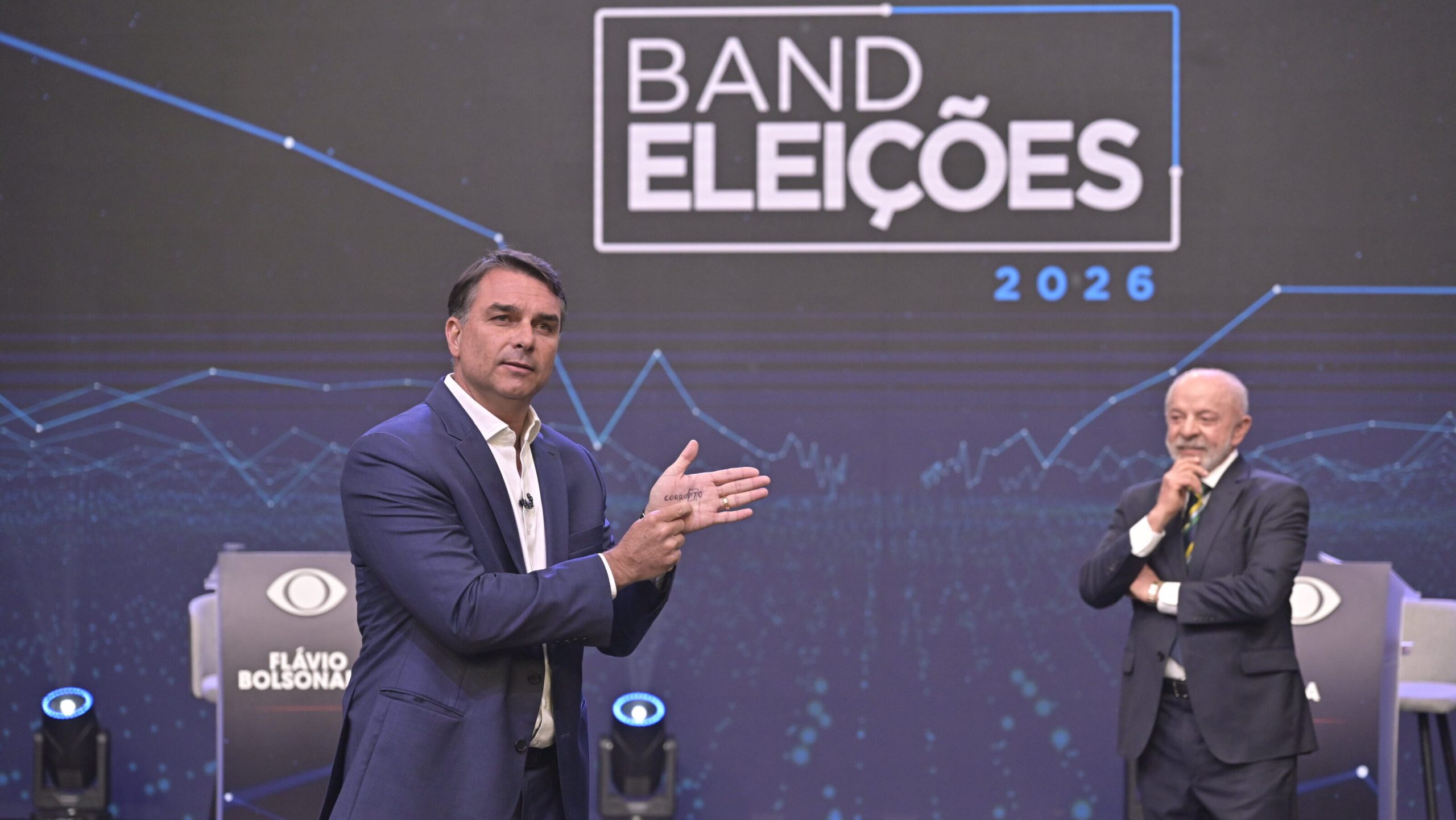 Flávio lidera buscas no Google após debate com Lula, diz relatório