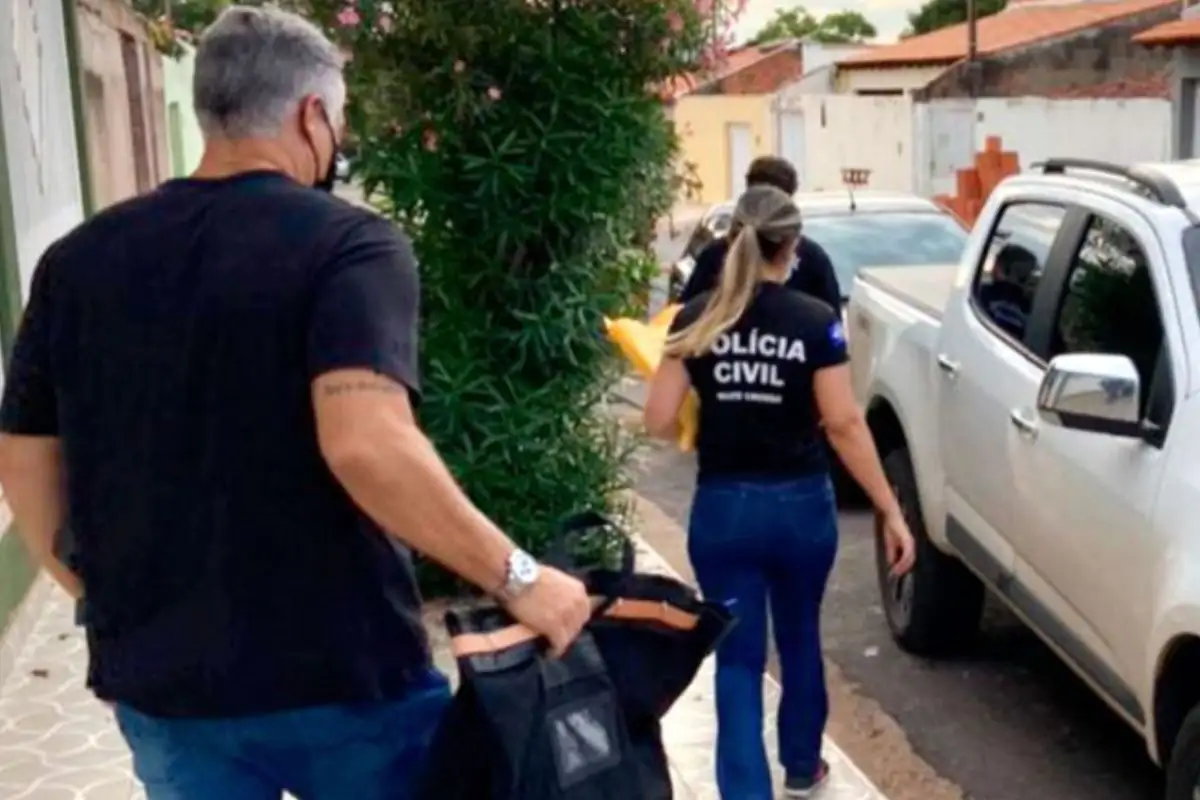 Material foi encontrado em uma casa na Capital após diligências da DECCOR. (Foto: PJC)