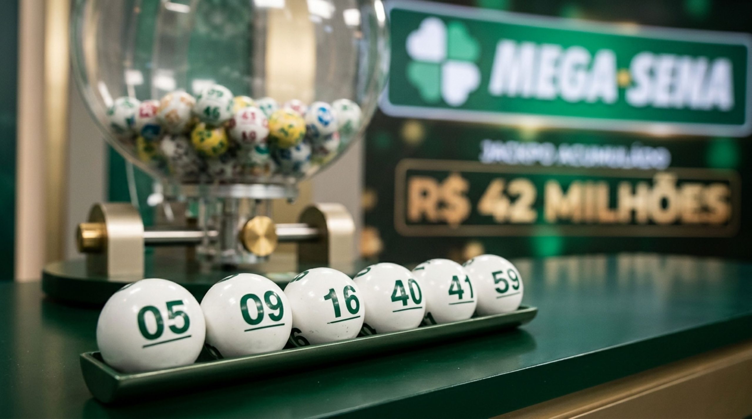 Mega-Sena 3079 sorteia seis dezenas e deixa prêmio estimado em R$ 42 milhões