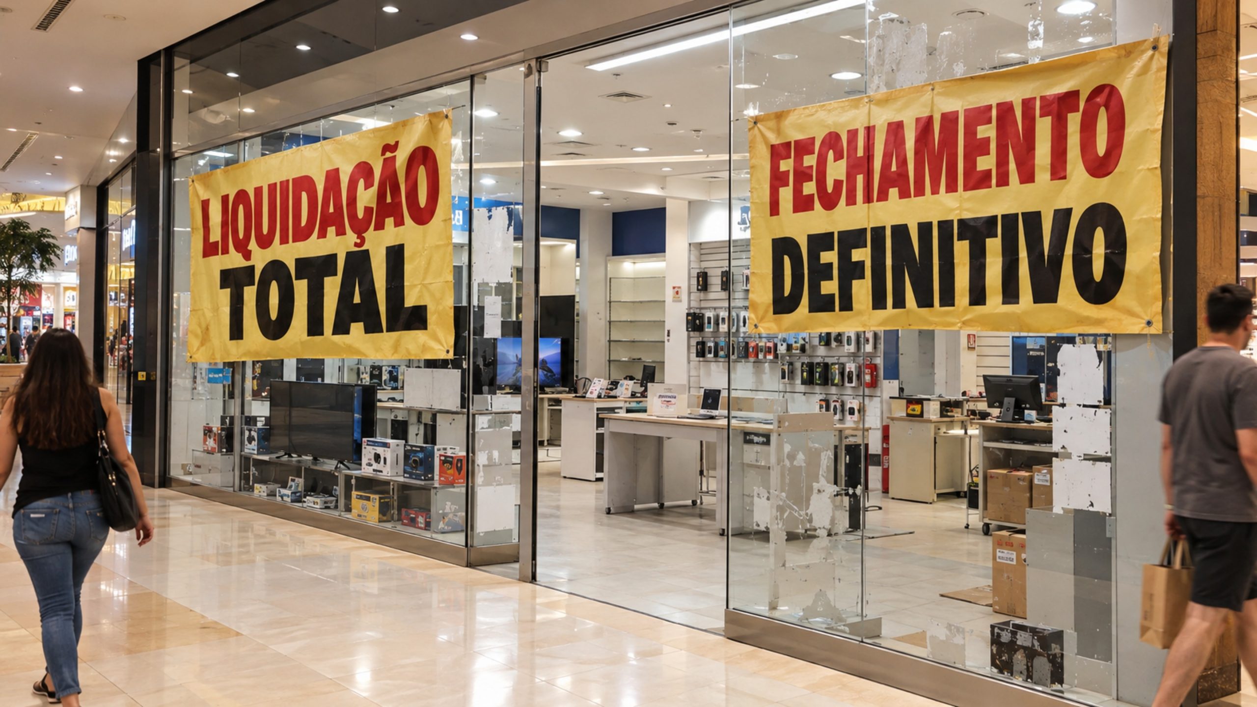 O comprador não aparece e 363 lojas de eletrônicos entram em encerramento, deixando quase 3 mil trabalhadores diante do fim da operação