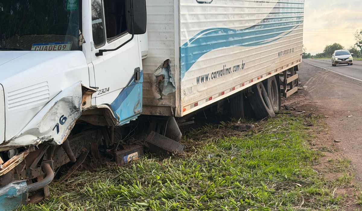 Motorista morre após carro bater em caminhão e capotar na BR-060