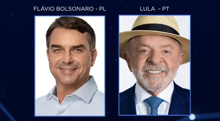 Flávio Bolsonaro e Lula estão confirmados no debate da Band
