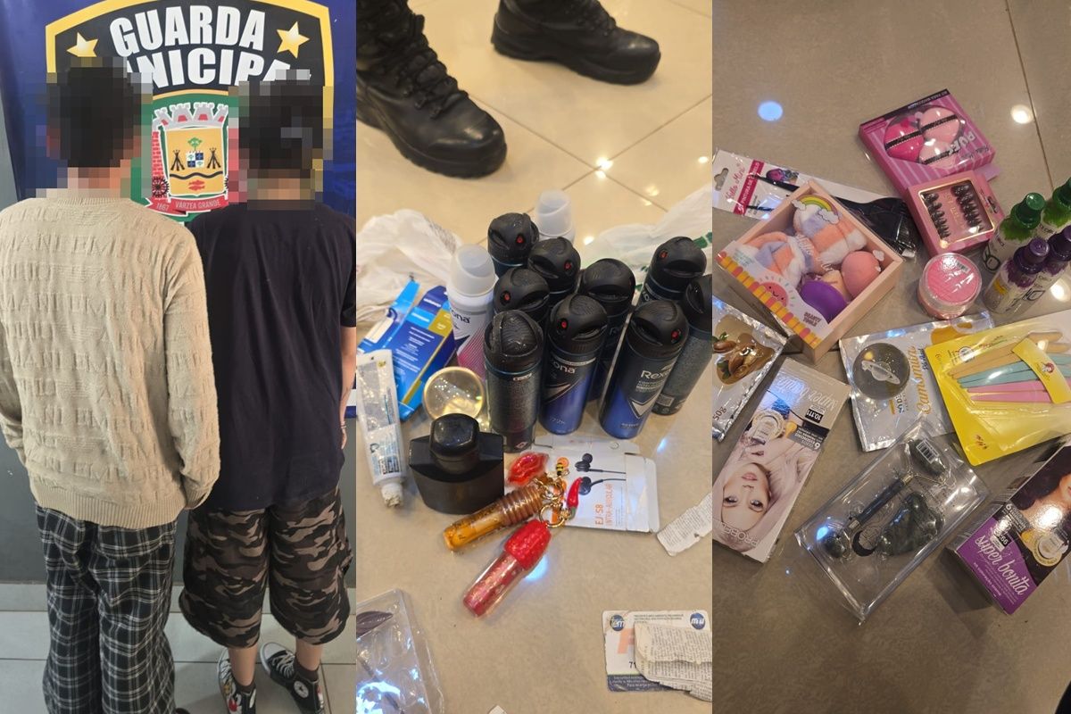 Dupla é flagrada com produtos furtados de várias lojas em VG