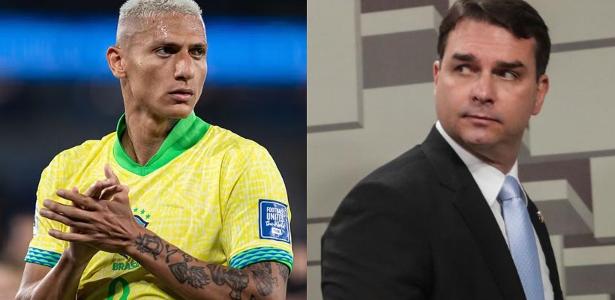 Richarlison ironiza ida de Flávio aos EUA, e Neymar brinca: 'Lê o contrato'